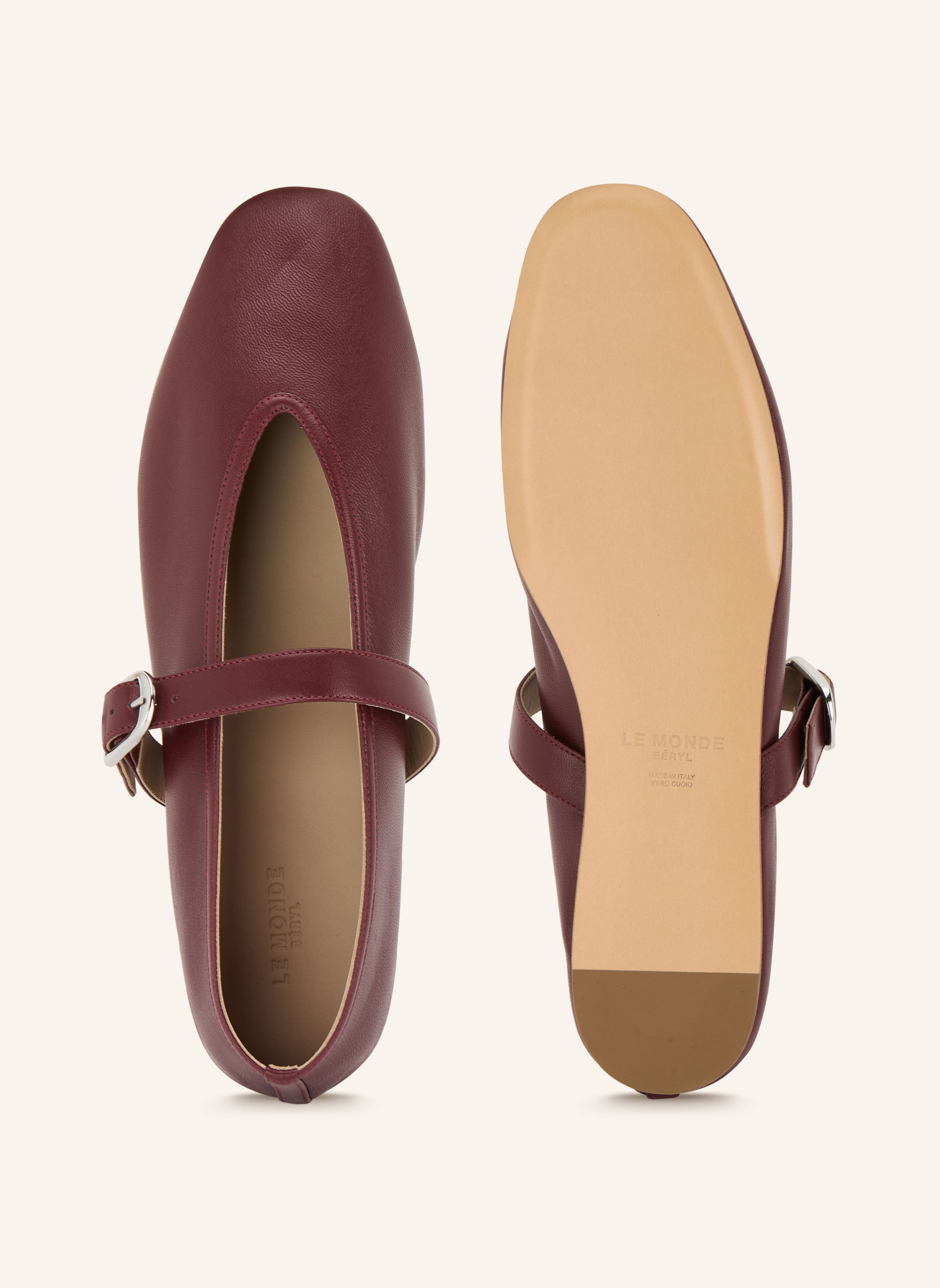 Thumbnail - Le Monde Béryl Mary-Jane-Ballerinas rot