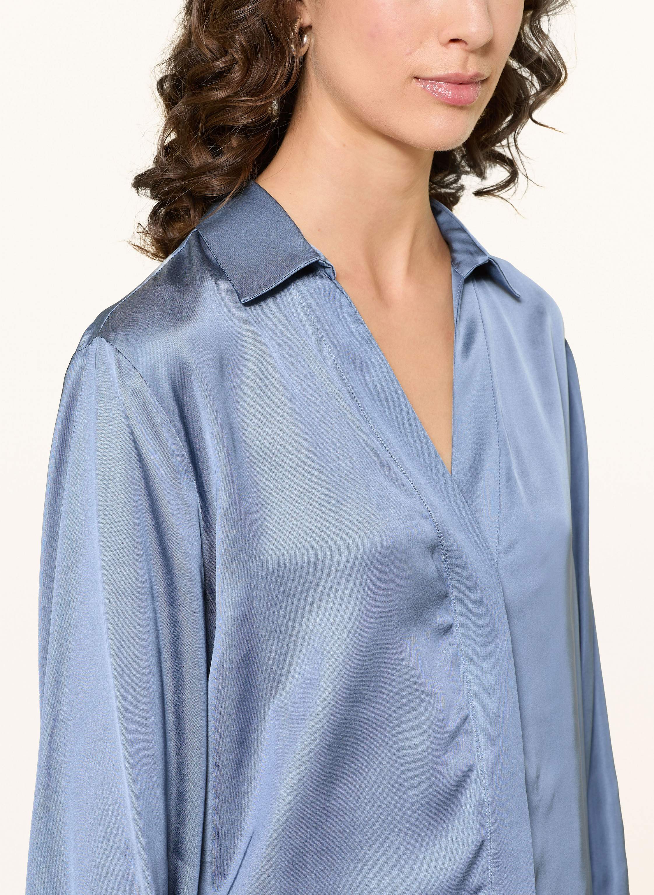 Thumbnail - Peserico Bluse Mit Schmucksteinen blau