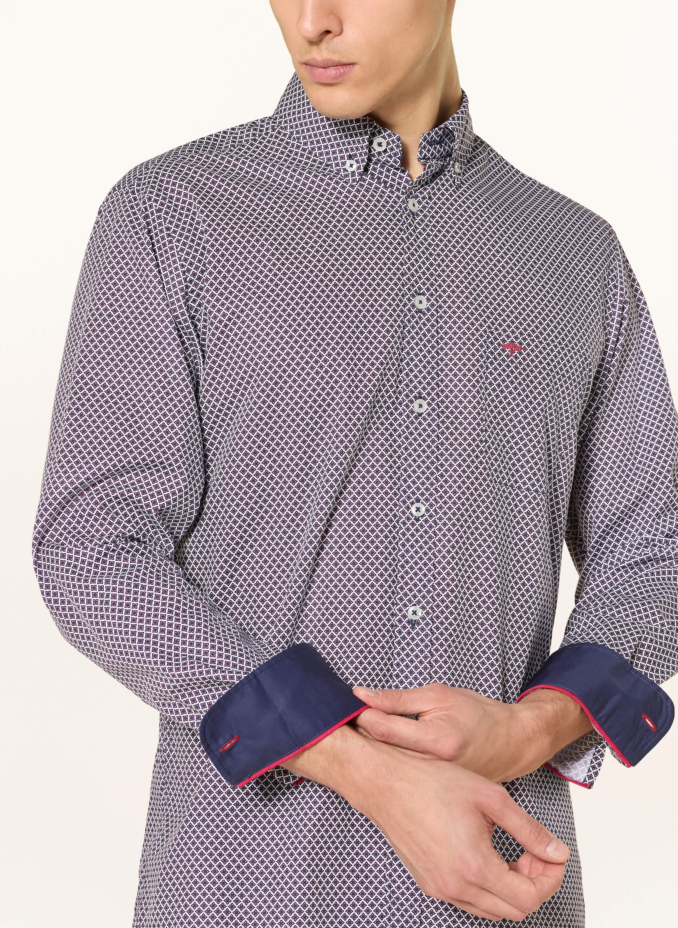 Thumbnail - Fynch-Hatton Hemd Regular Fit rot