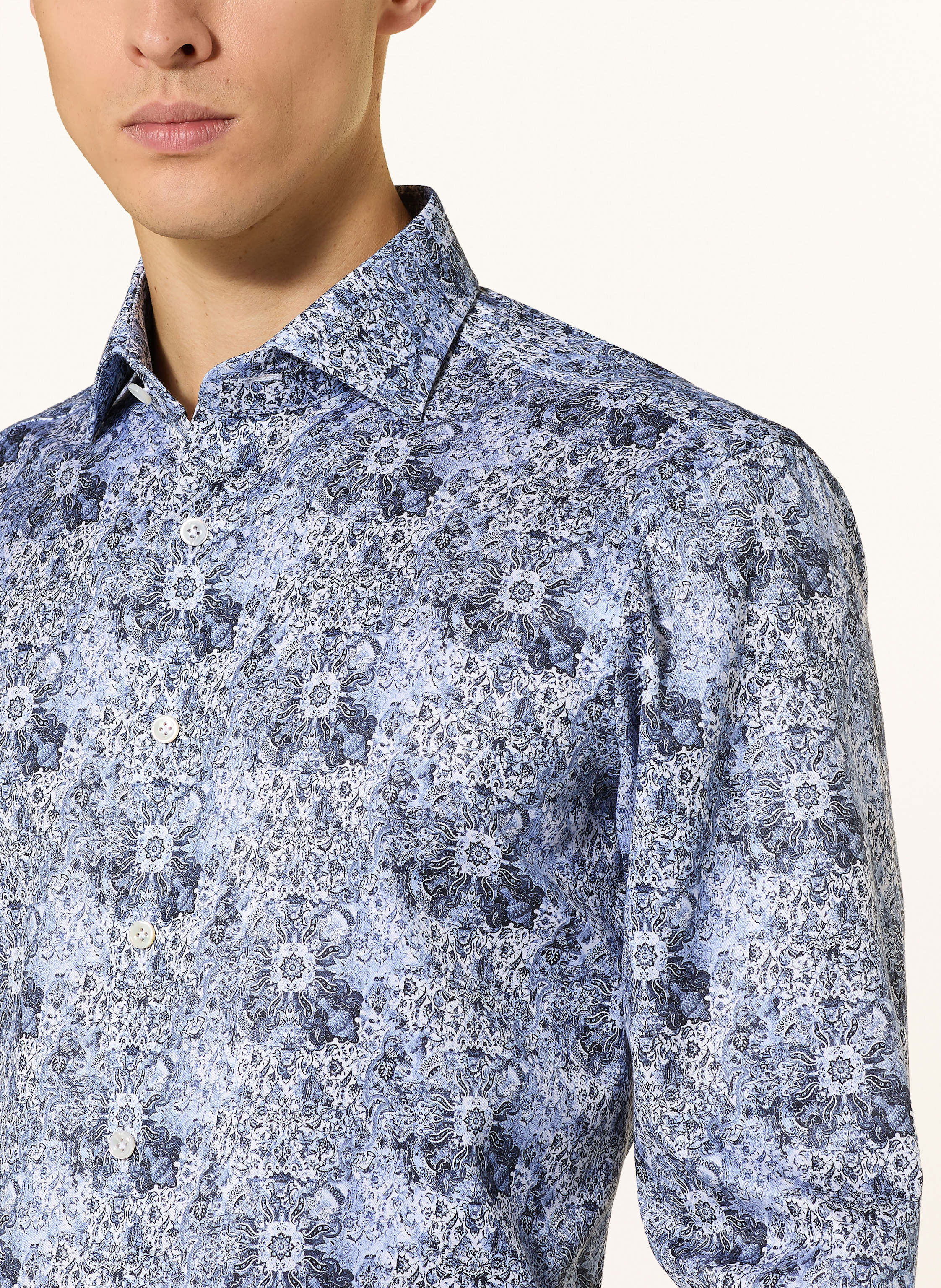 Thumbnail - Olymp Signature Hemd Signature Tailored Fit blau