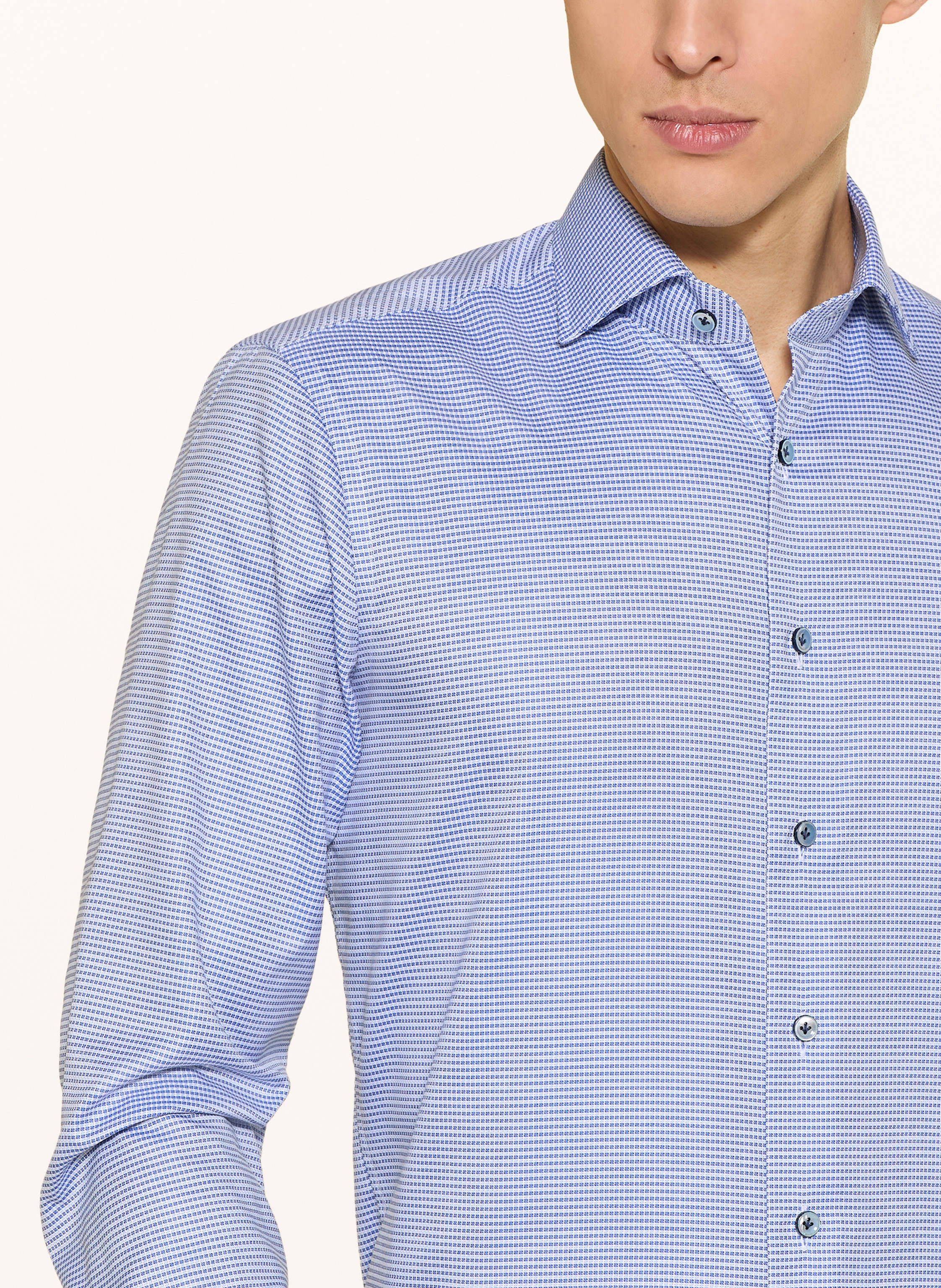 Thumbnail - Olymp Signature Hemd Signature Tailored Fit blau