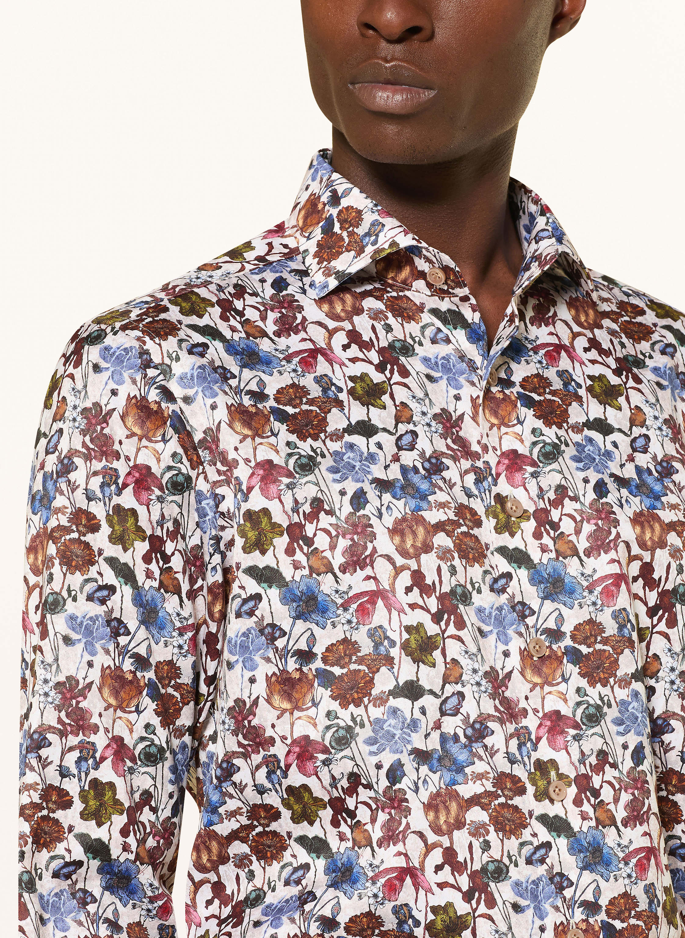 Thumbnail - Olymp Signature Hemd Signature Tailored Fit beige
