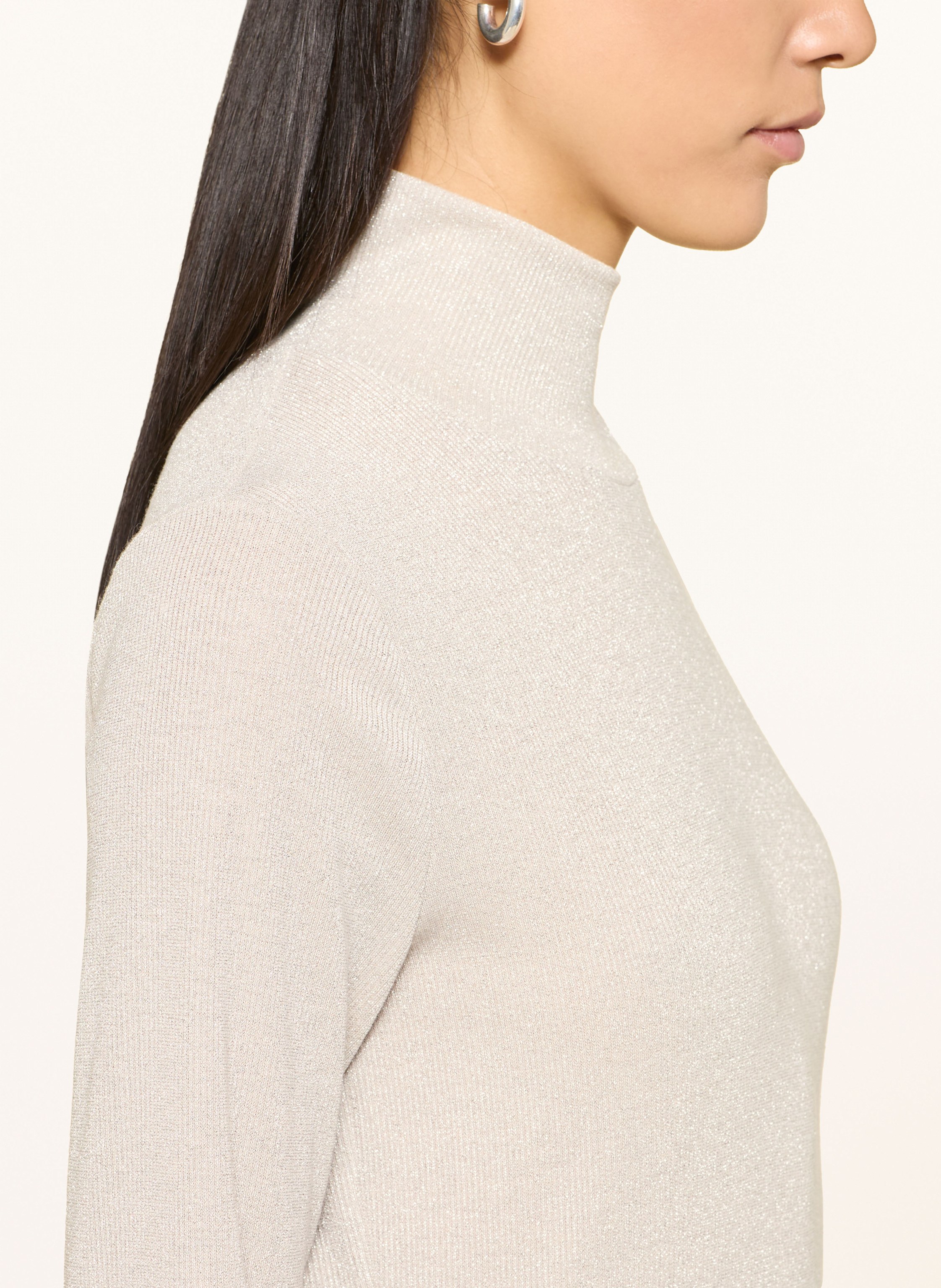 Thumbnail - Marc Cain Longsleeve Mit Glitzergarn beige