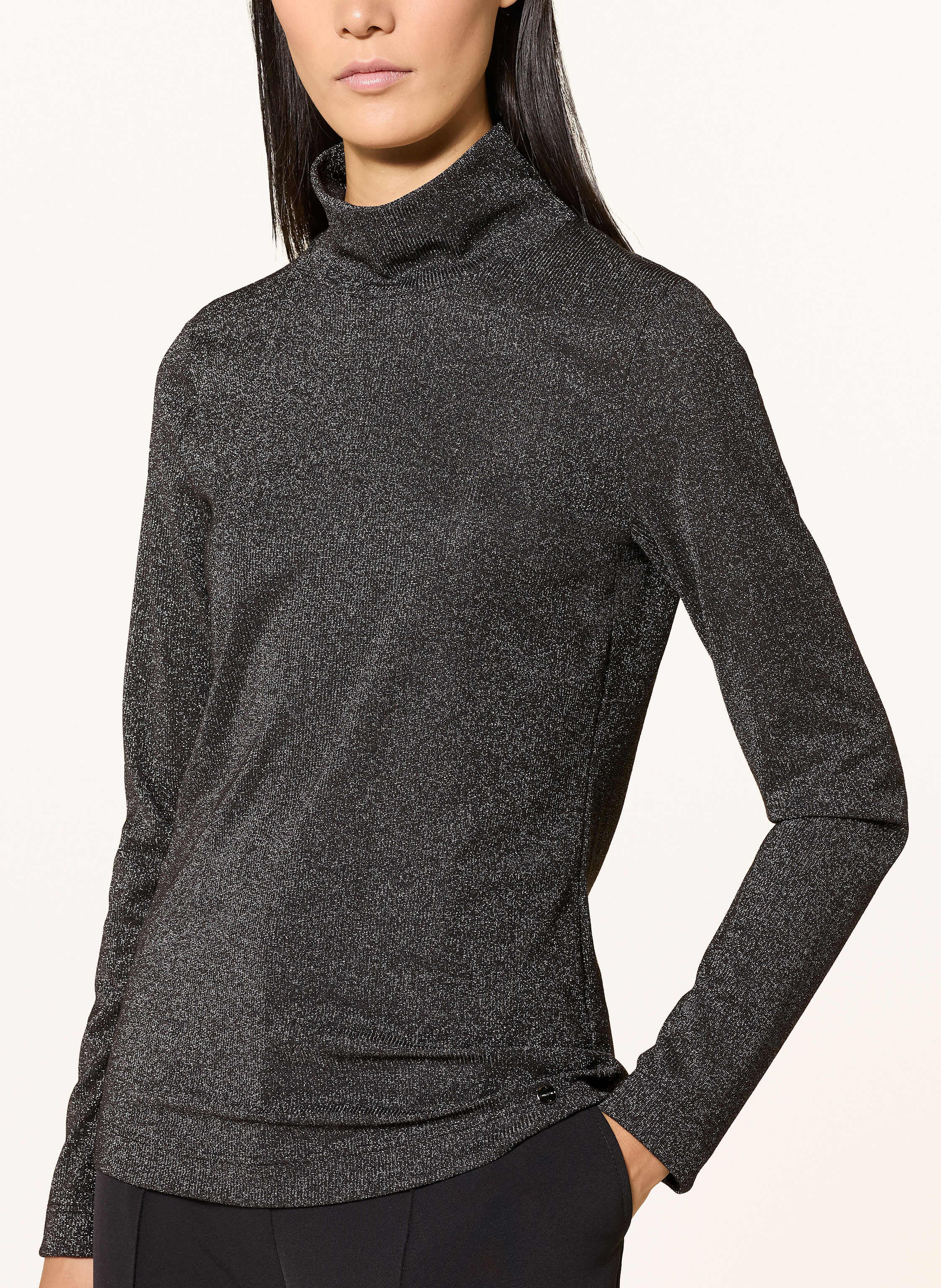 Thumbnail - Marc Cain Longsleeve Mit Glitzergarn grau