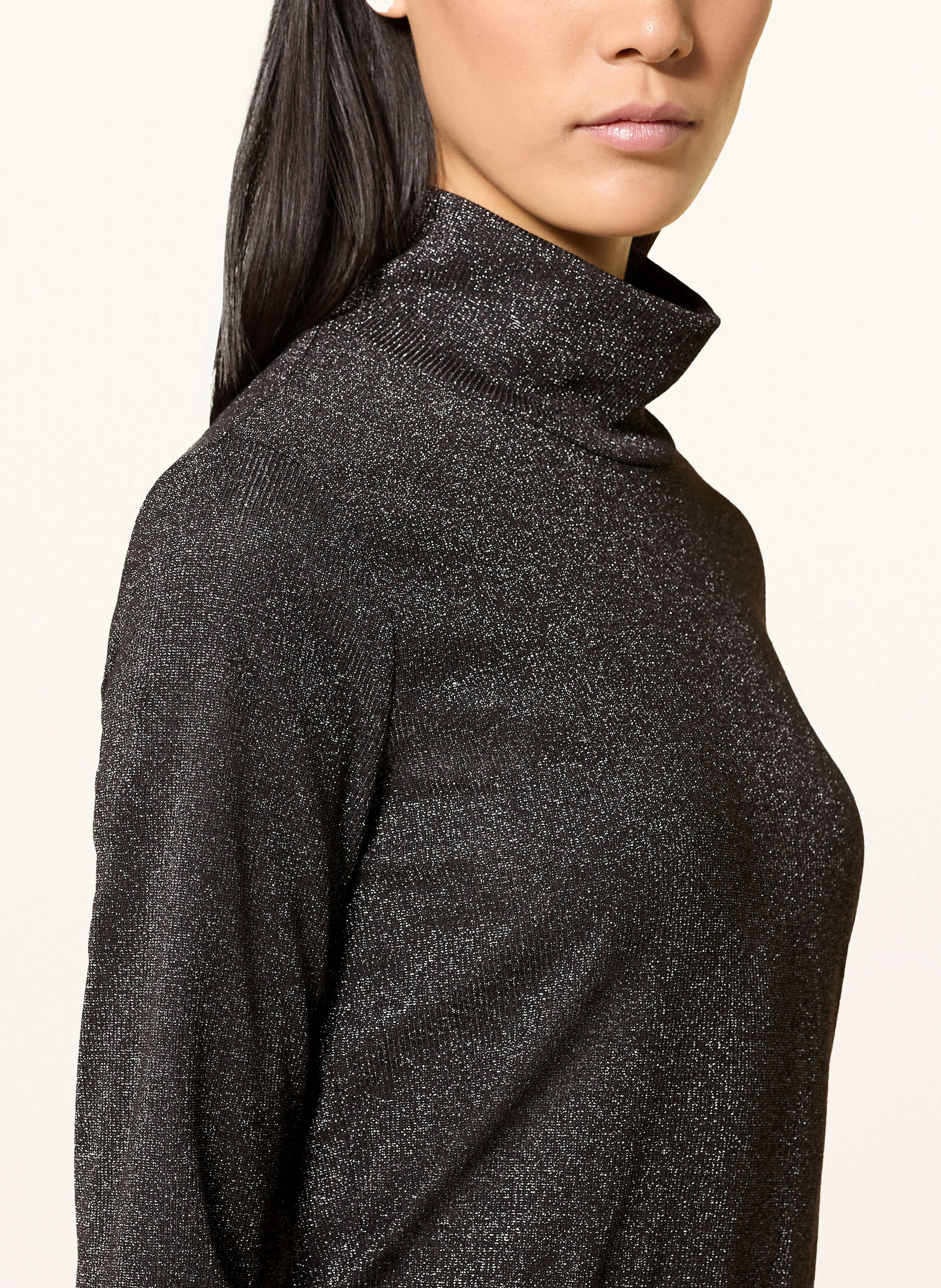 Thumbnail - Marc Cain Longsleeve Mit Glitzergarn grau