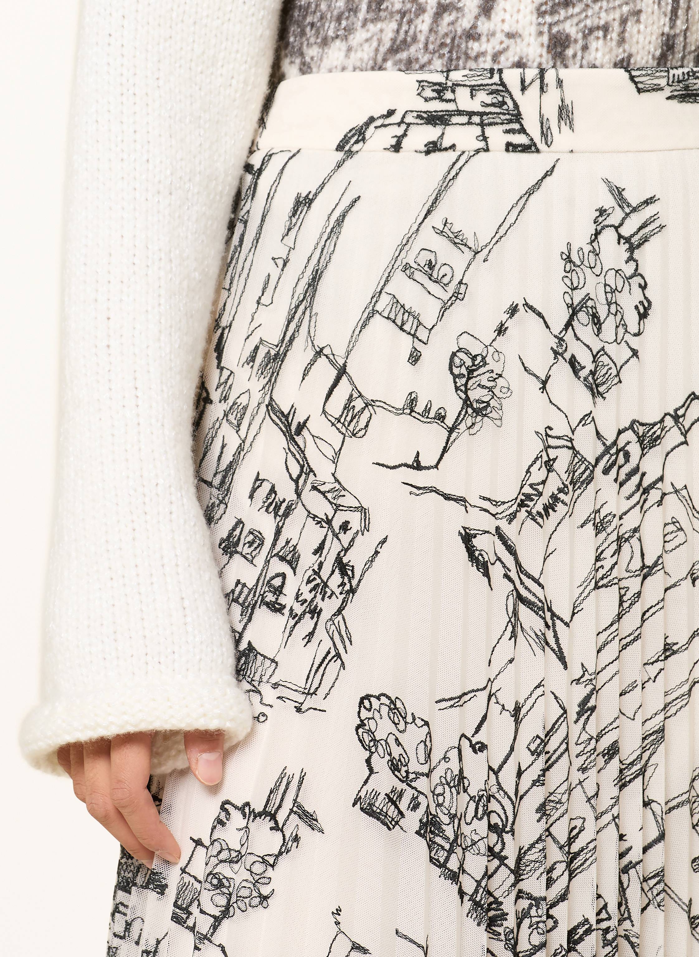 Thumbnail - Marc Cain Plisseerock beige