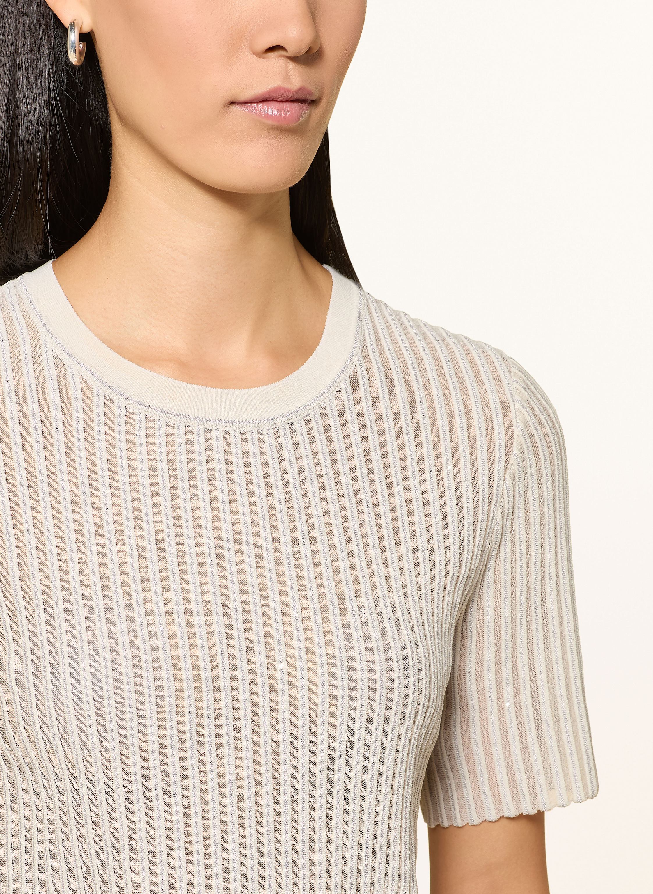 Thumbnail - Marc Cain Strickshirt Mit Pailletten beige