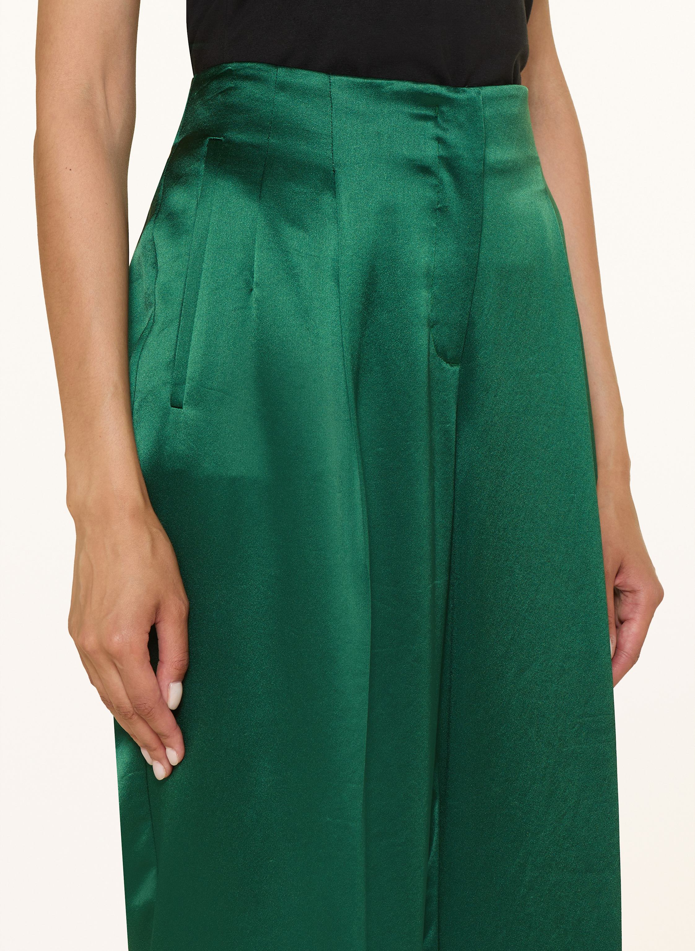 Thumbnail - Marc Cain Marlenehose Aus Satin gruen