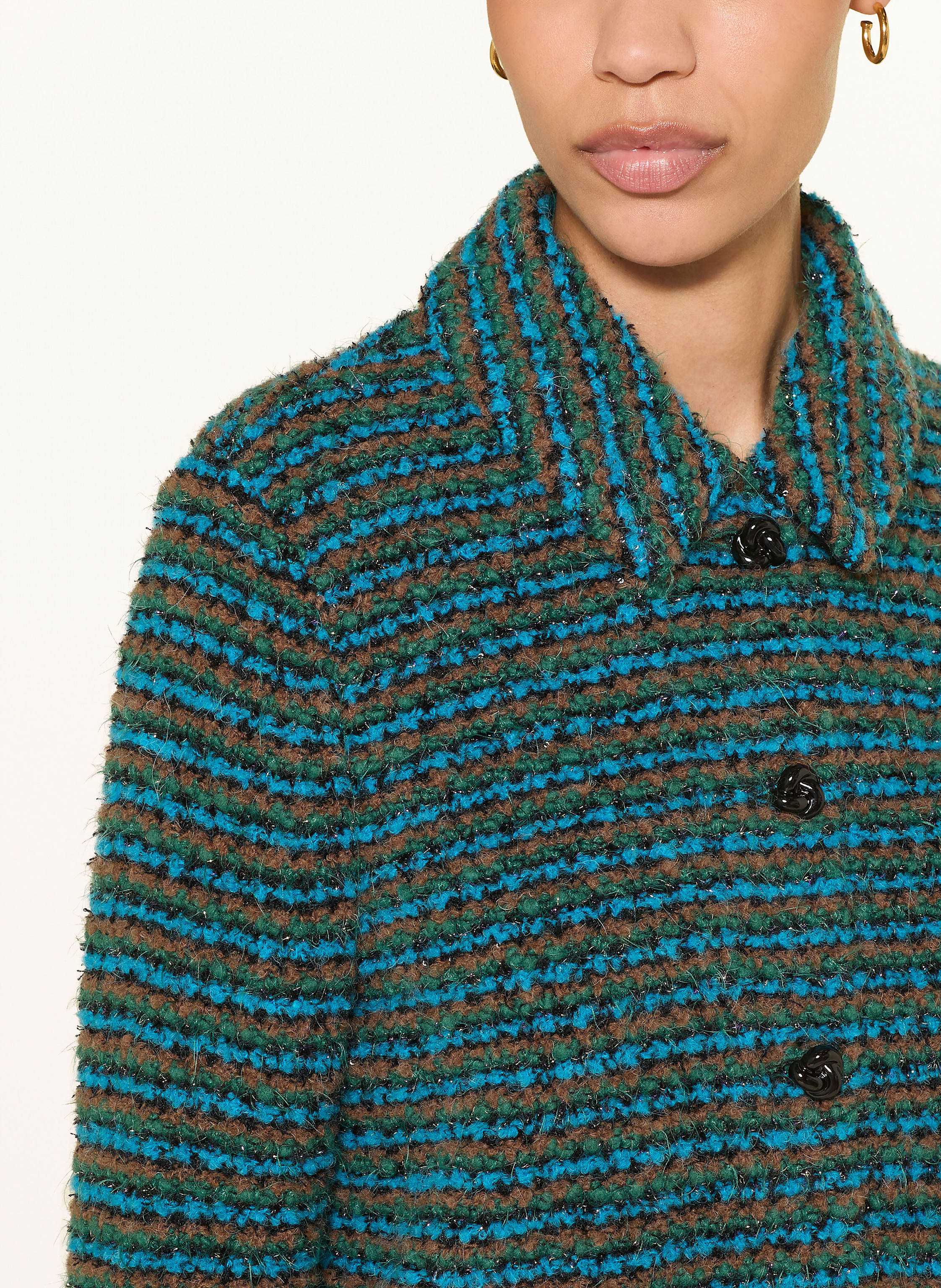 Thumbnail - Marc Cain Strickjacke Mit Glitzergarn gruen
