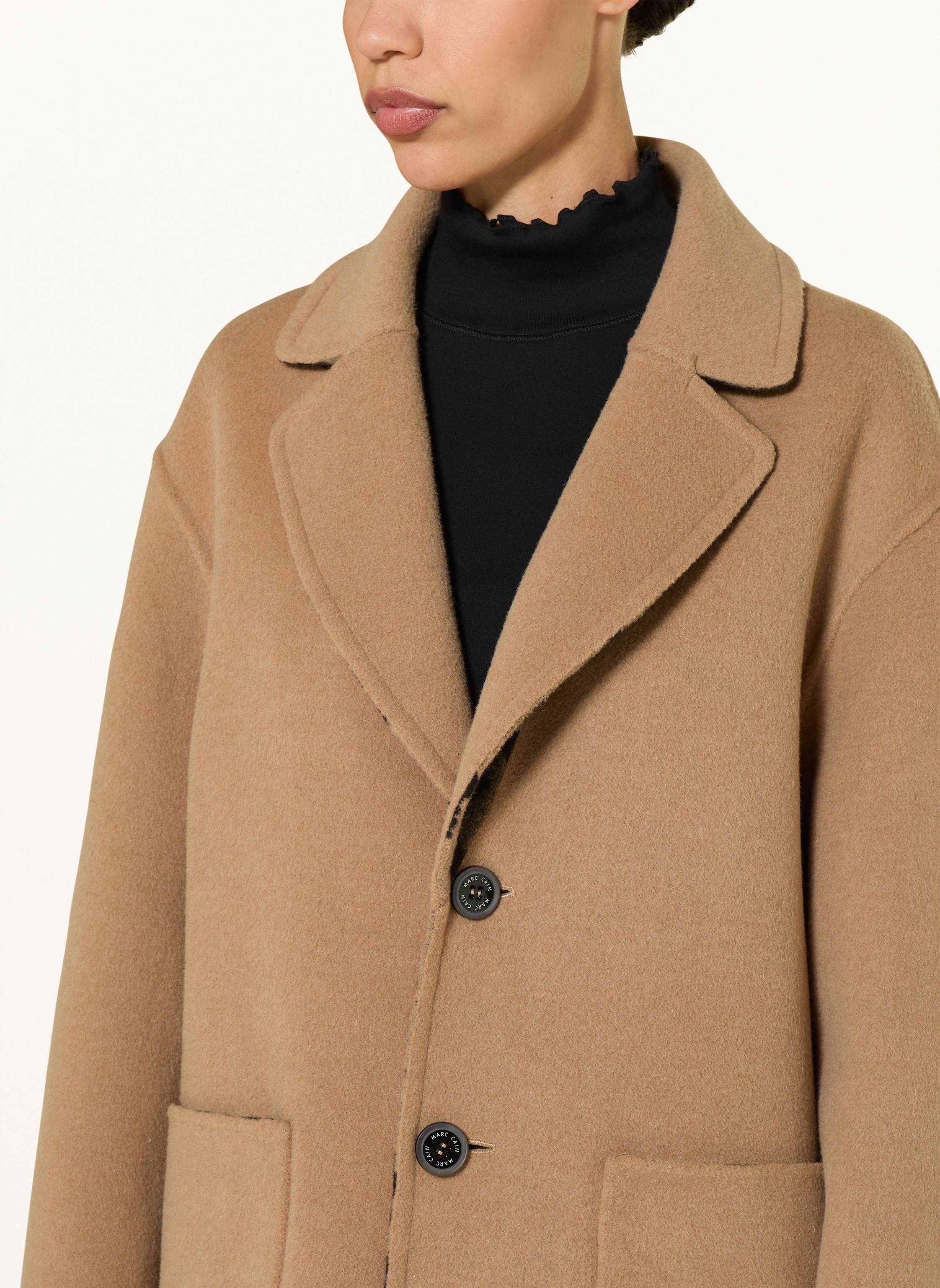 Thumbnail - Marc Cain Wollmantel Zum Wenden braun