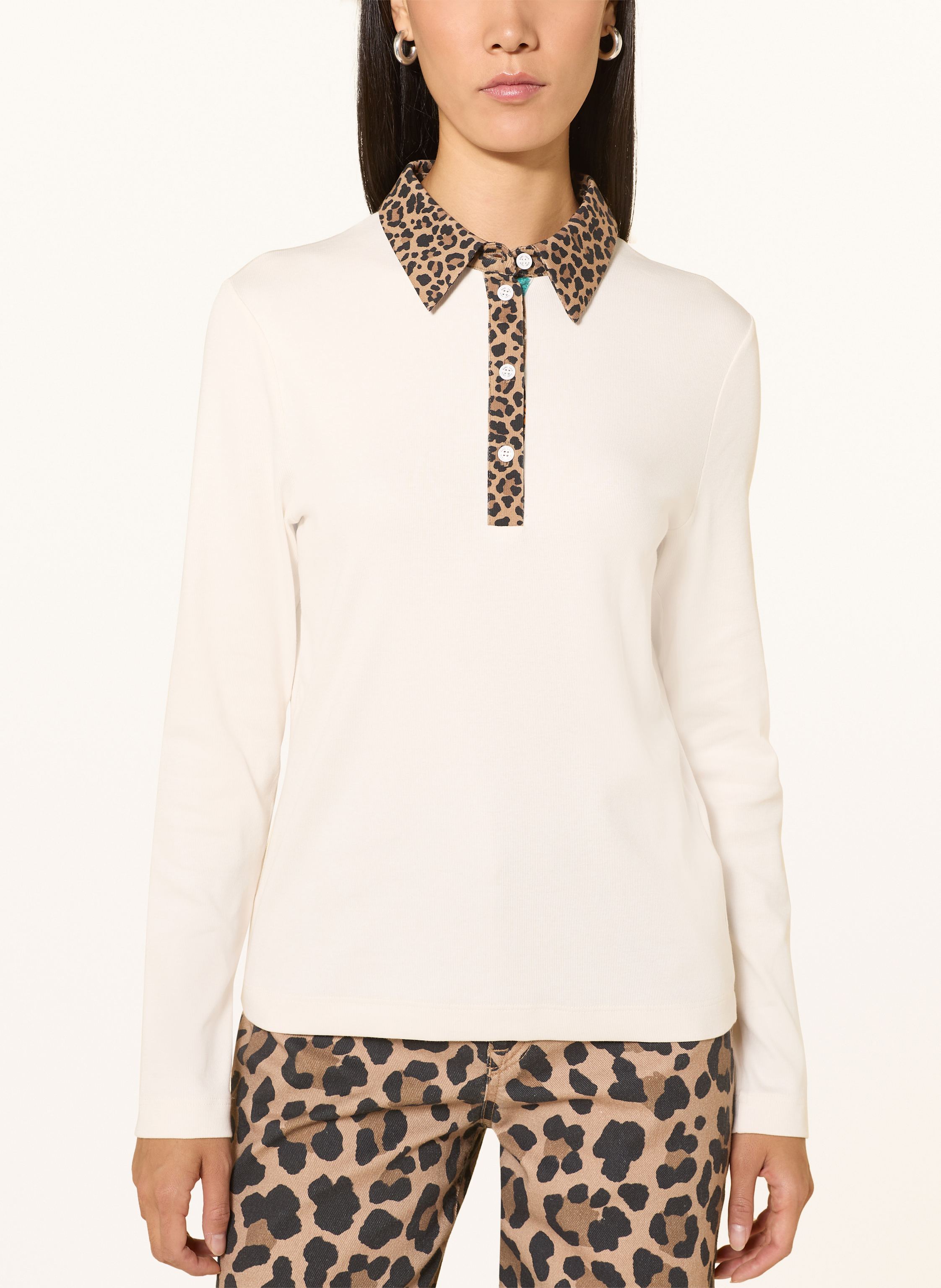 Thumbnail - Marc Cain Jersey-Poloshirt weiss