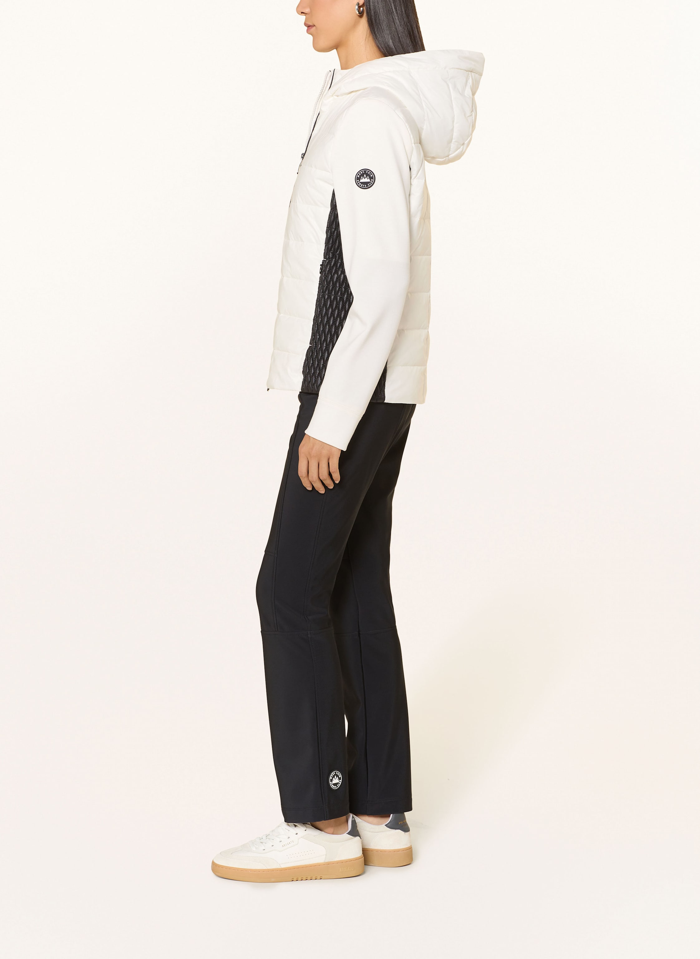 Thumbnail - Marc Cain Steppjacke Im Materialmix weiss