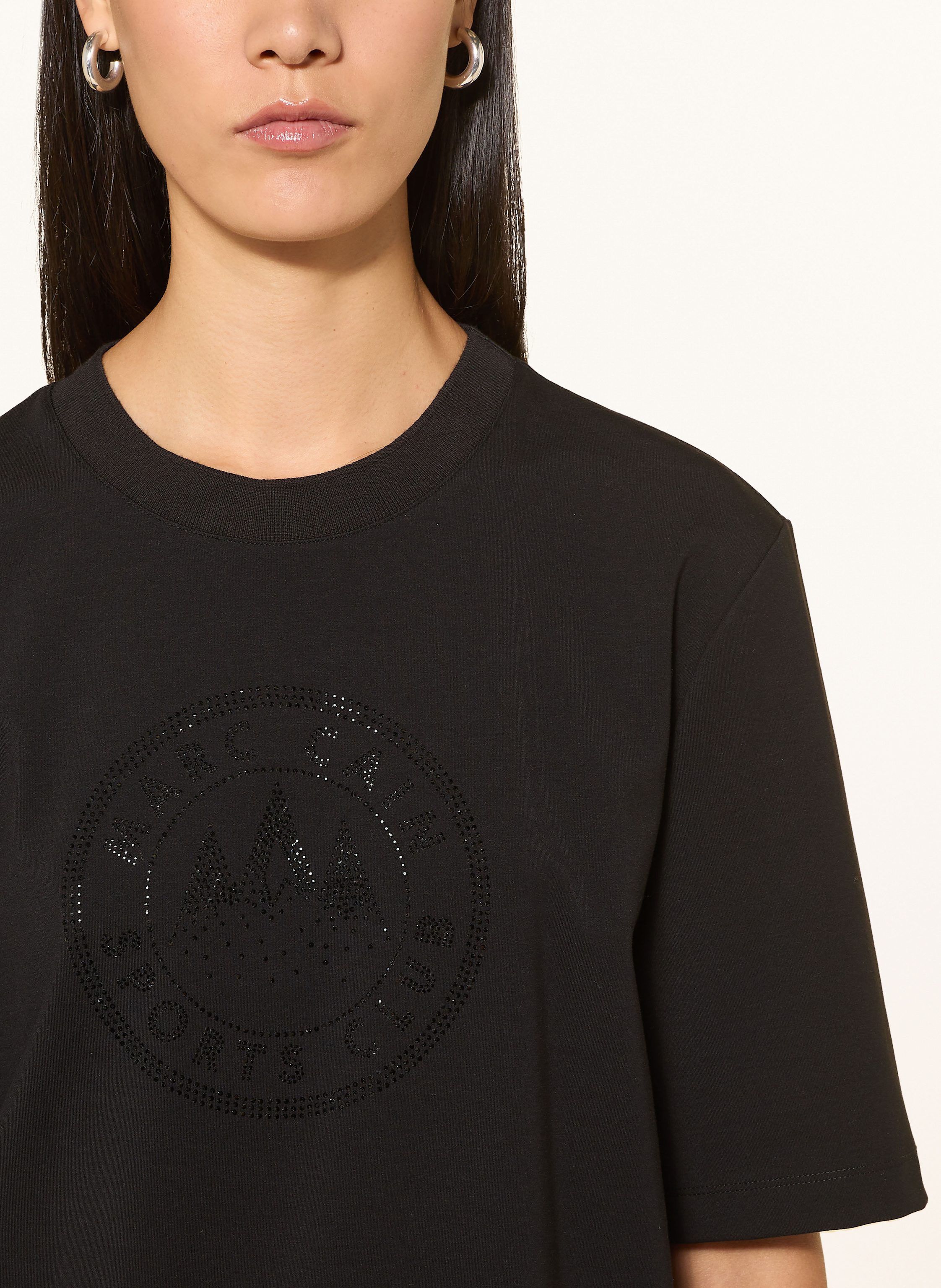 Thumbnail - Marc Cain T-Shirt Mit Schmucksteinen schwarz