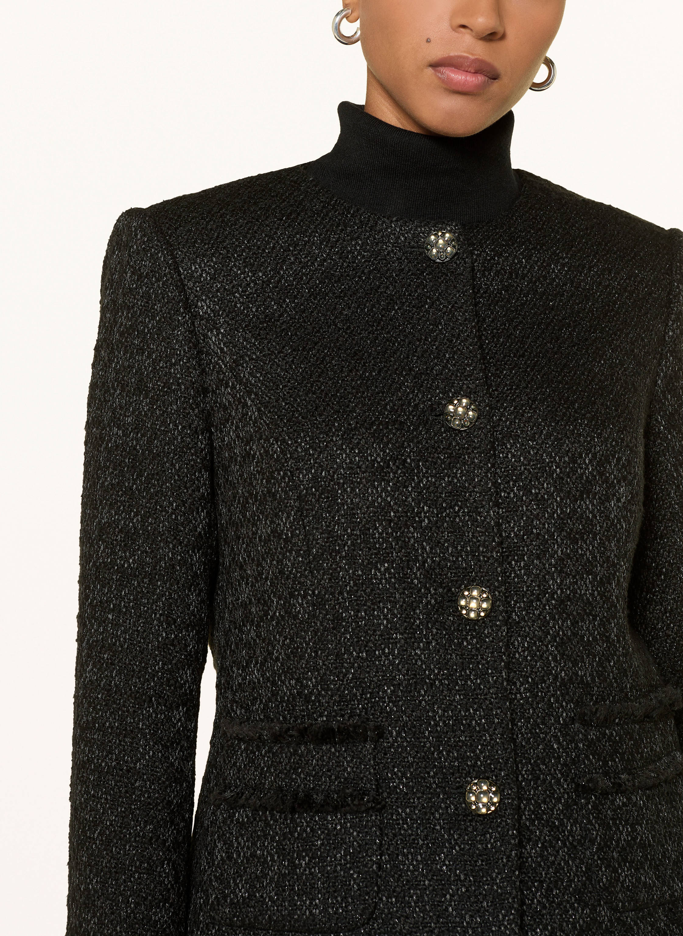 Thumbnail - Marc Cain Bouclé-Blazer schwarz