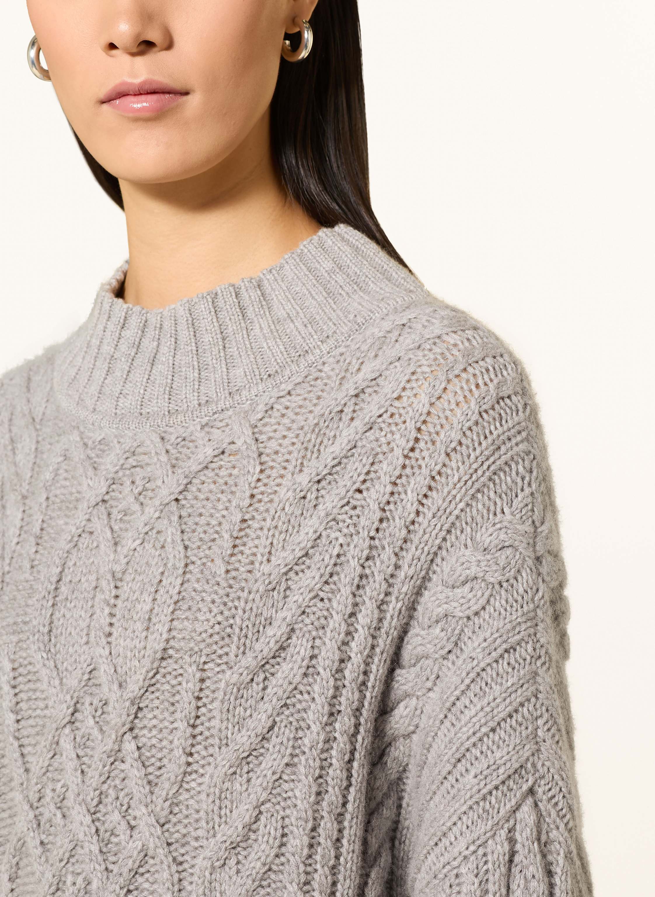 Thumbnail - Marc Cain Oversized-Pullover Mit Cashmere grau