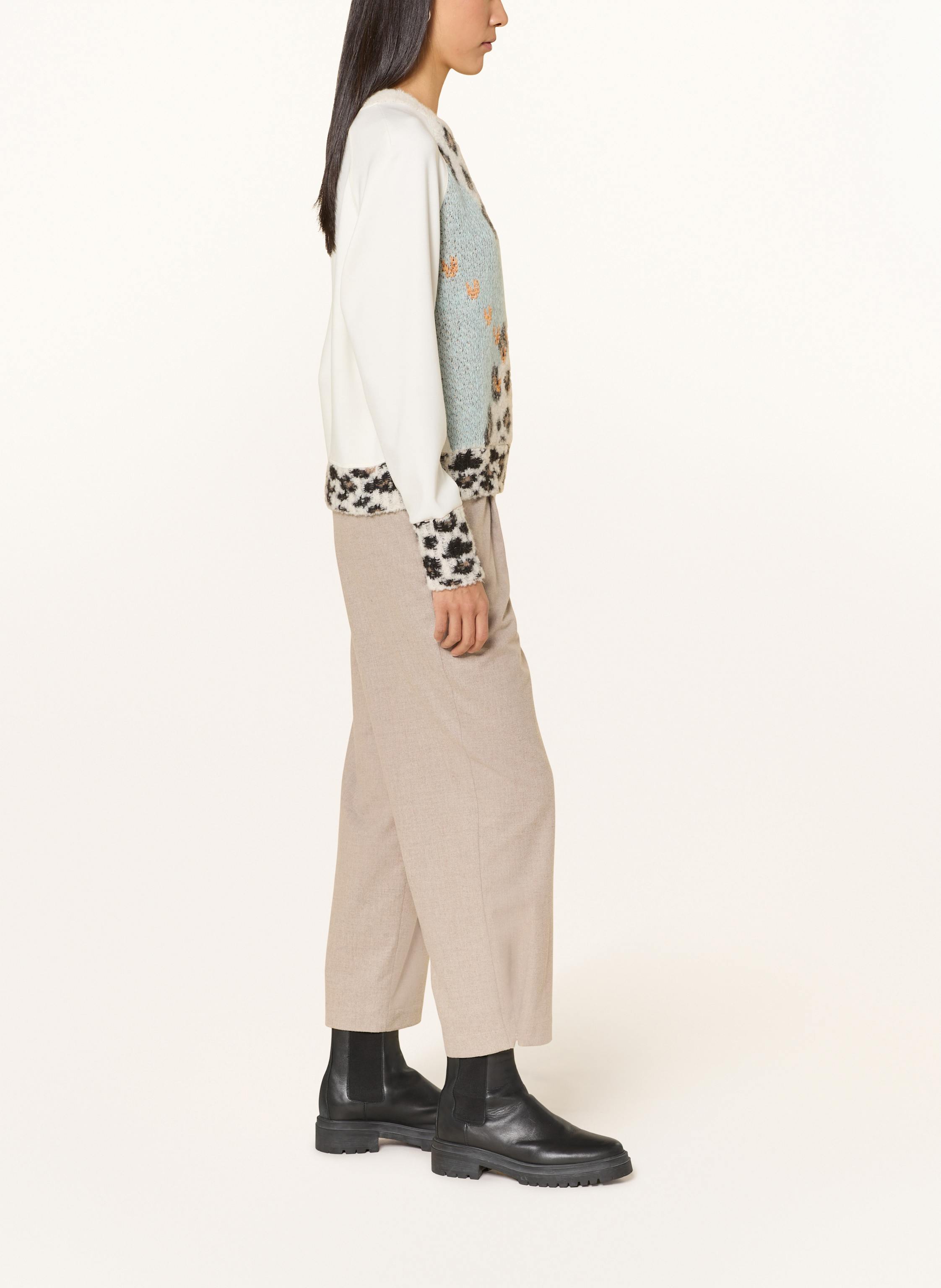 Thumbnail - Marc Cain 7/8-Hose Aus Flanell beige