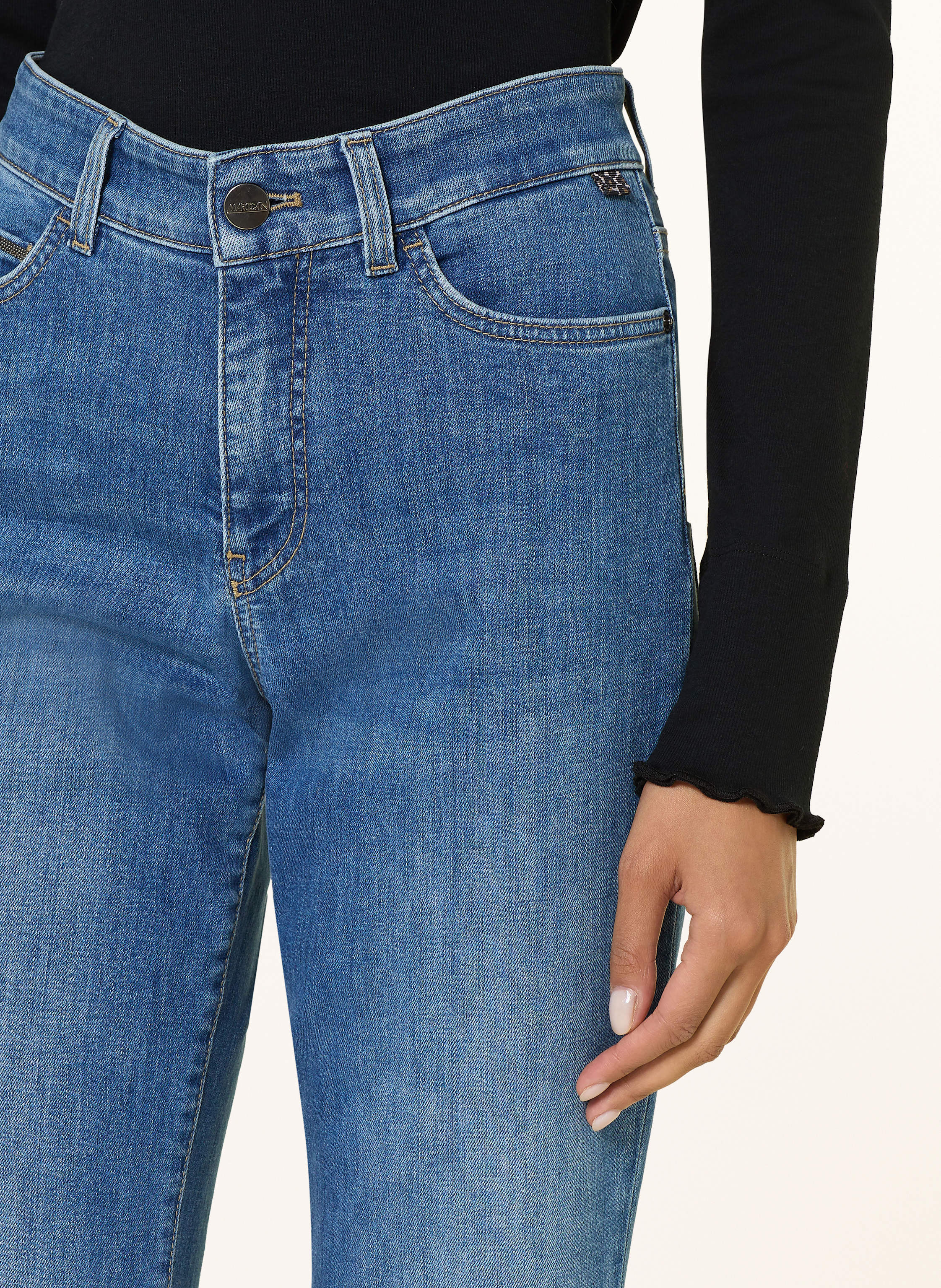 Thumbnail - Marc Cain Flared Jeans Faro blau