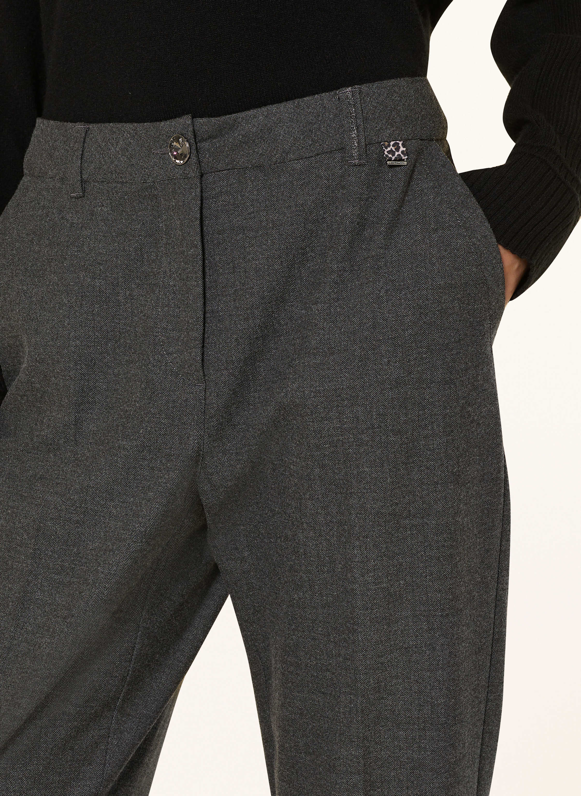 Thumbnail - Marc Cain 7/8-Flanellhose Franca grau