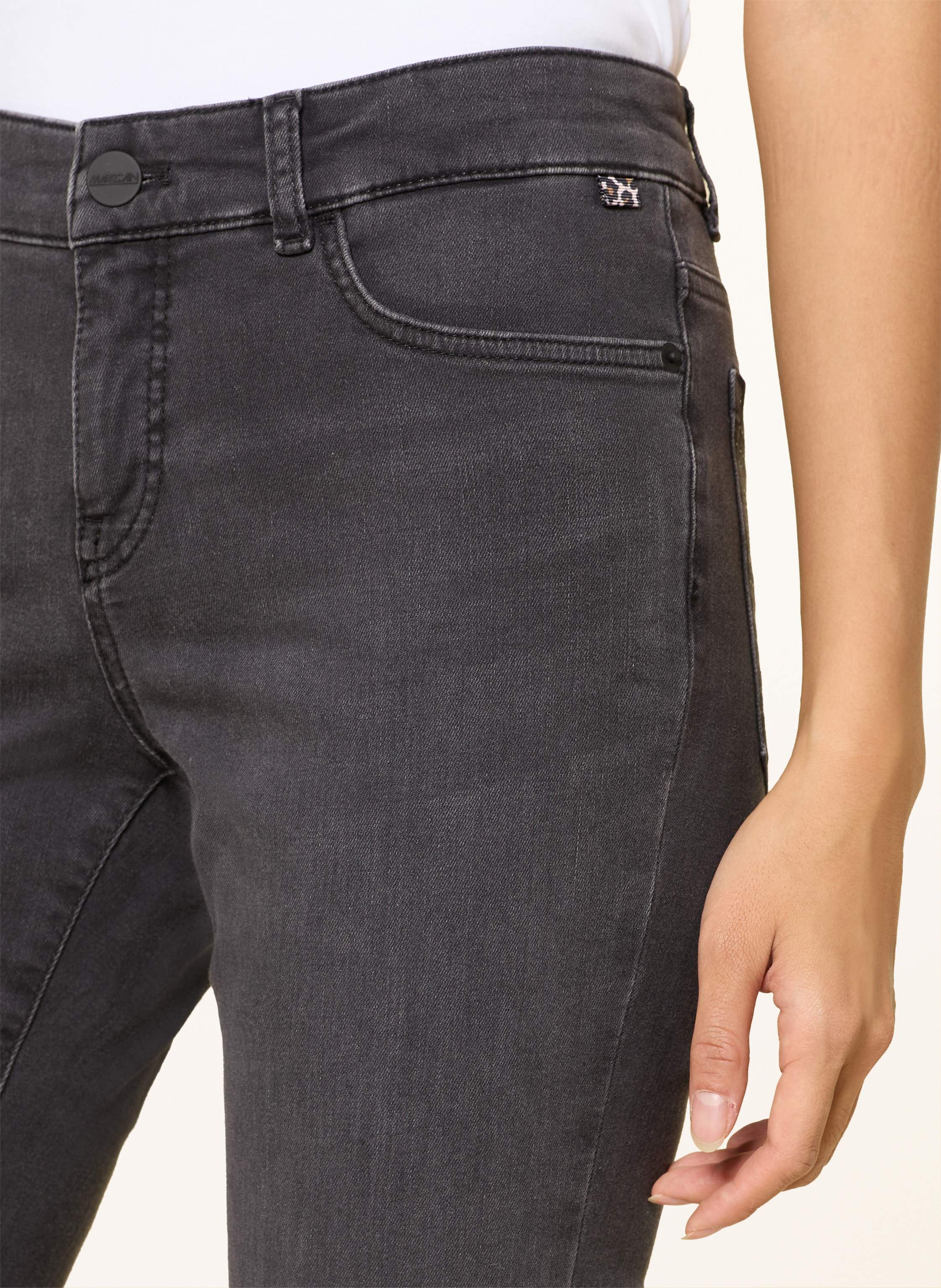 Thumbnail - Marc Cain Skinny Jeans Silvi Mit Schmucksteinen grau