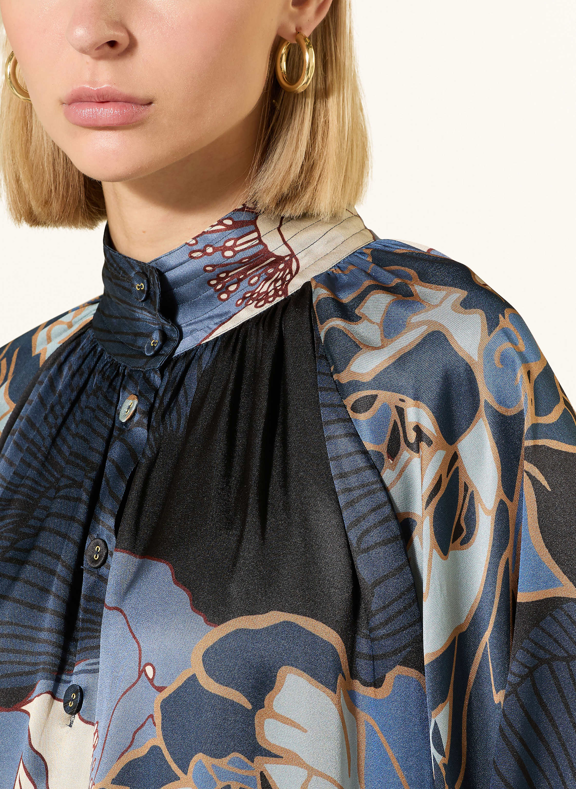 Thumbnail - Dea Kudibal Seidenbluse Nitadea blau