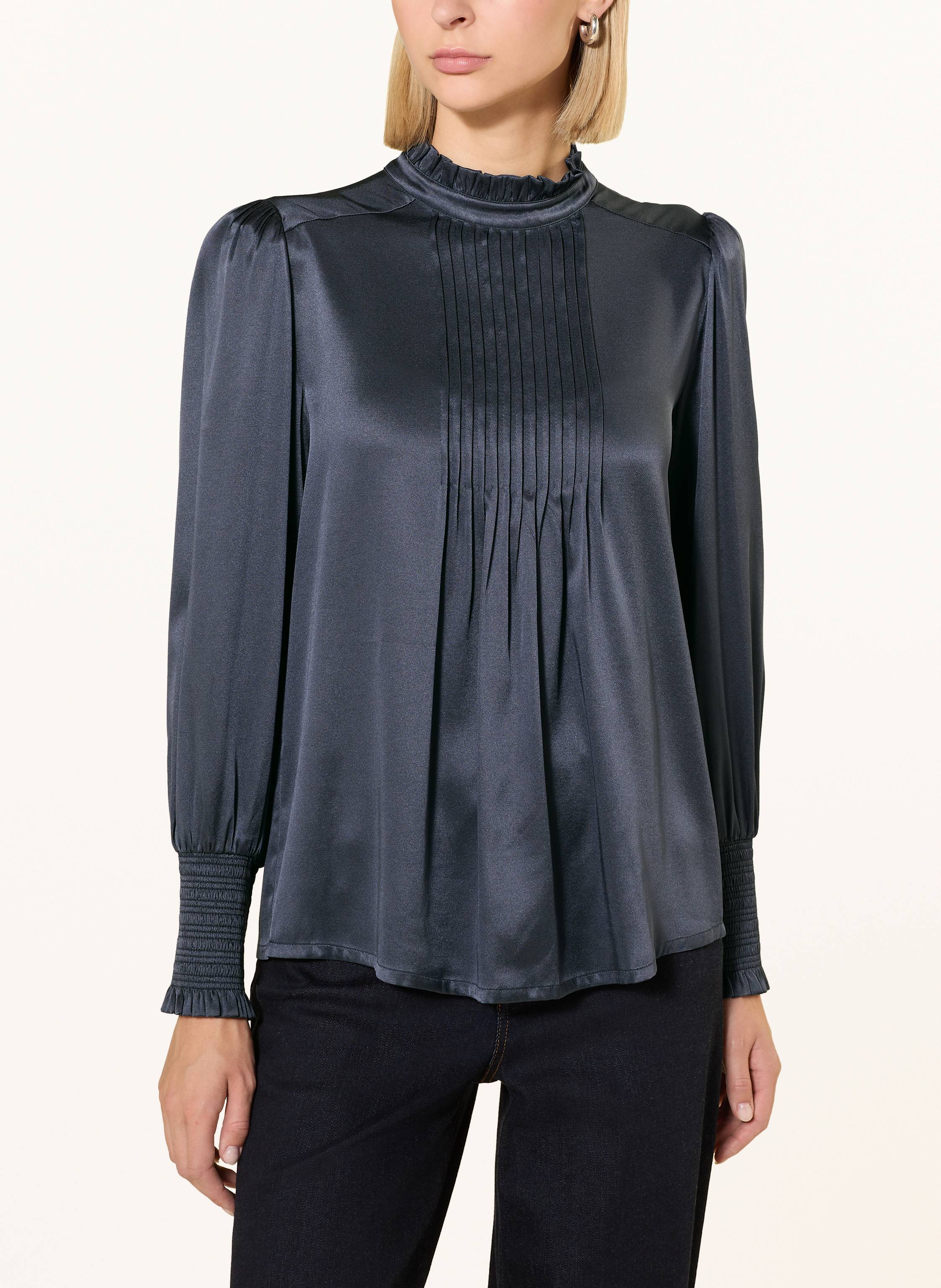 Thumbnail - Dea Kudibal Blusenshirt Cayadea Aus Seide blau