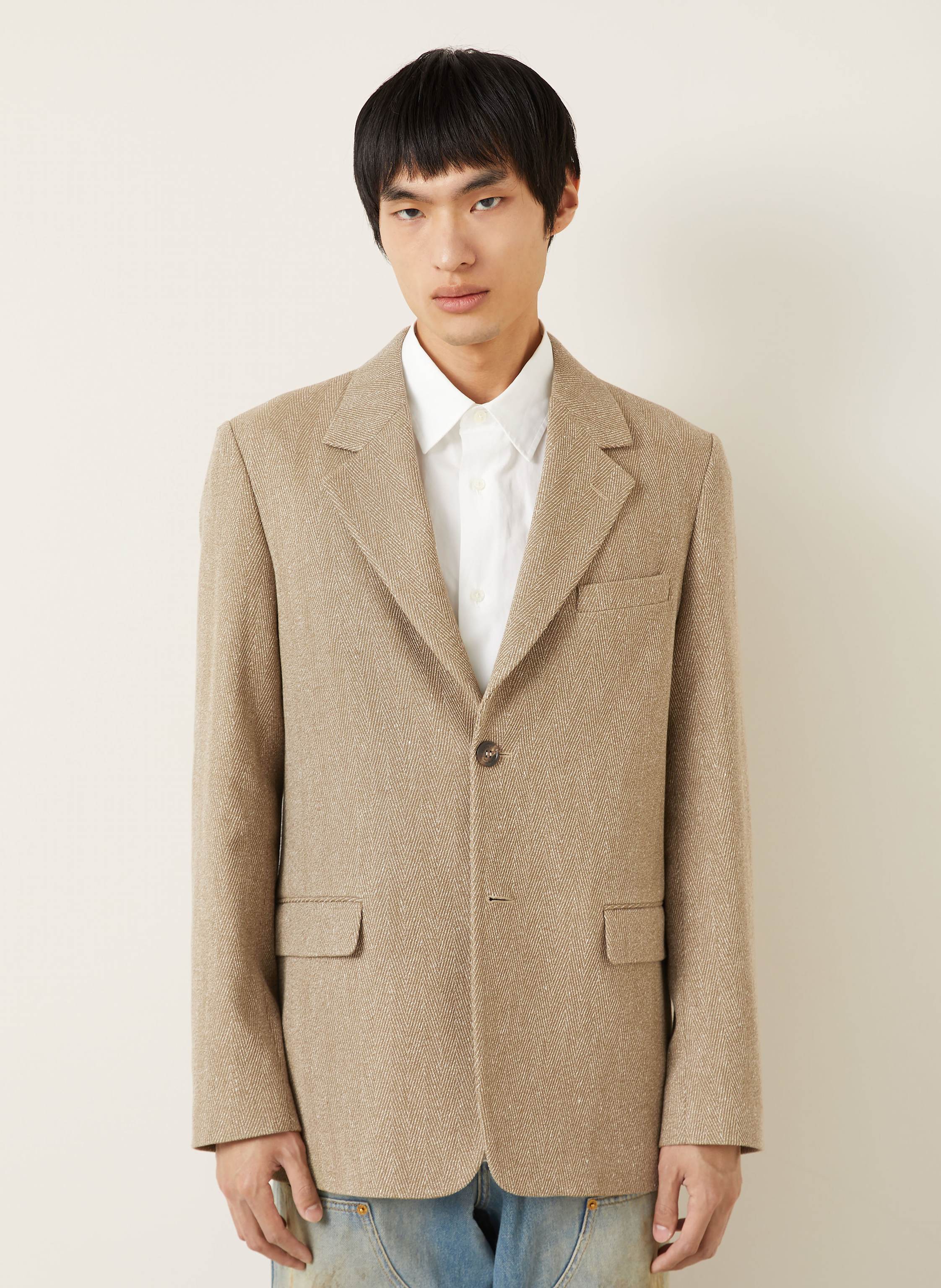 Thumbnail - Golden Goose Sakko Mit Leinen braun