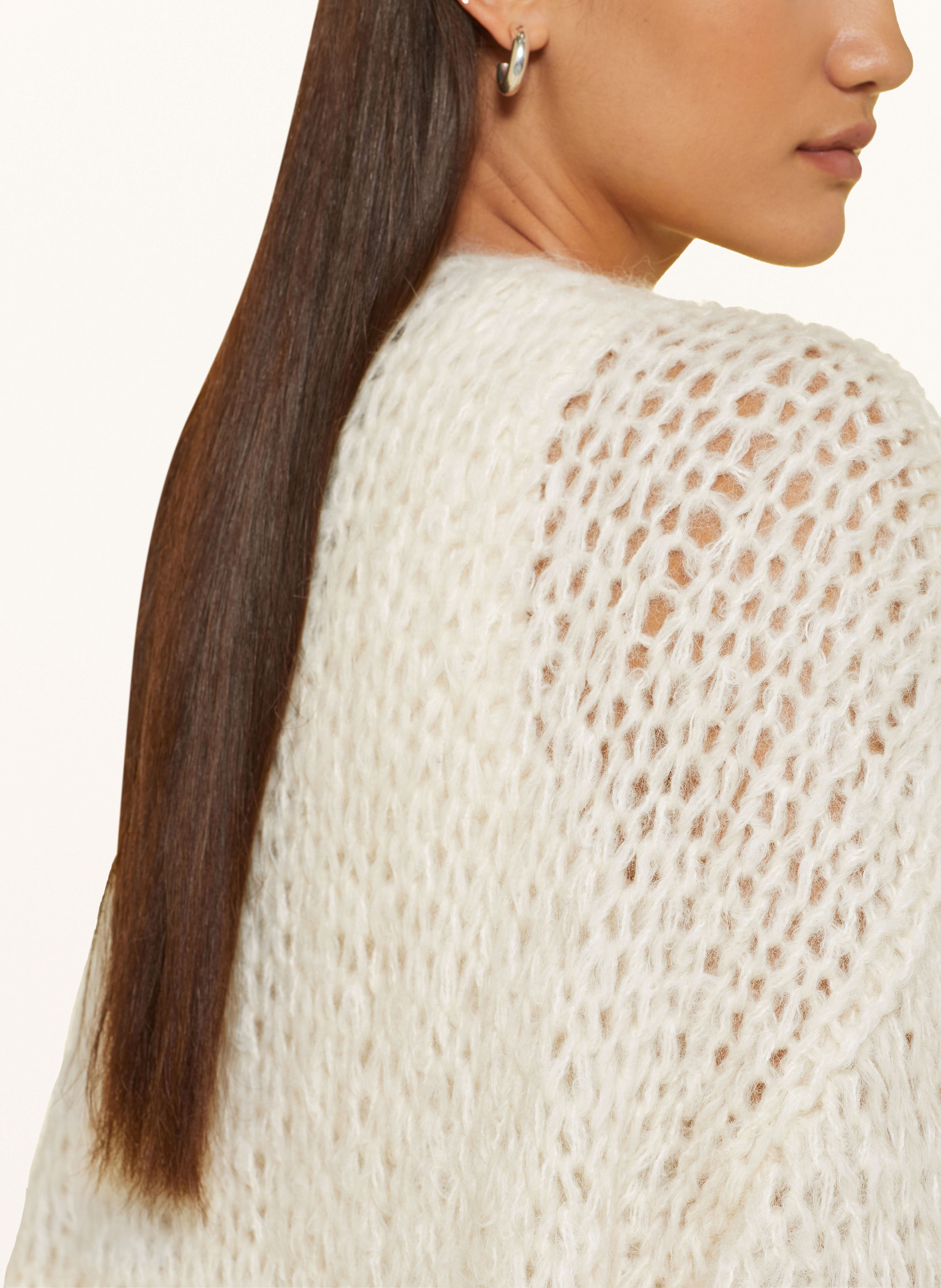 Thumbnail - Maiami Strickhülle Aus Alpaka weiss