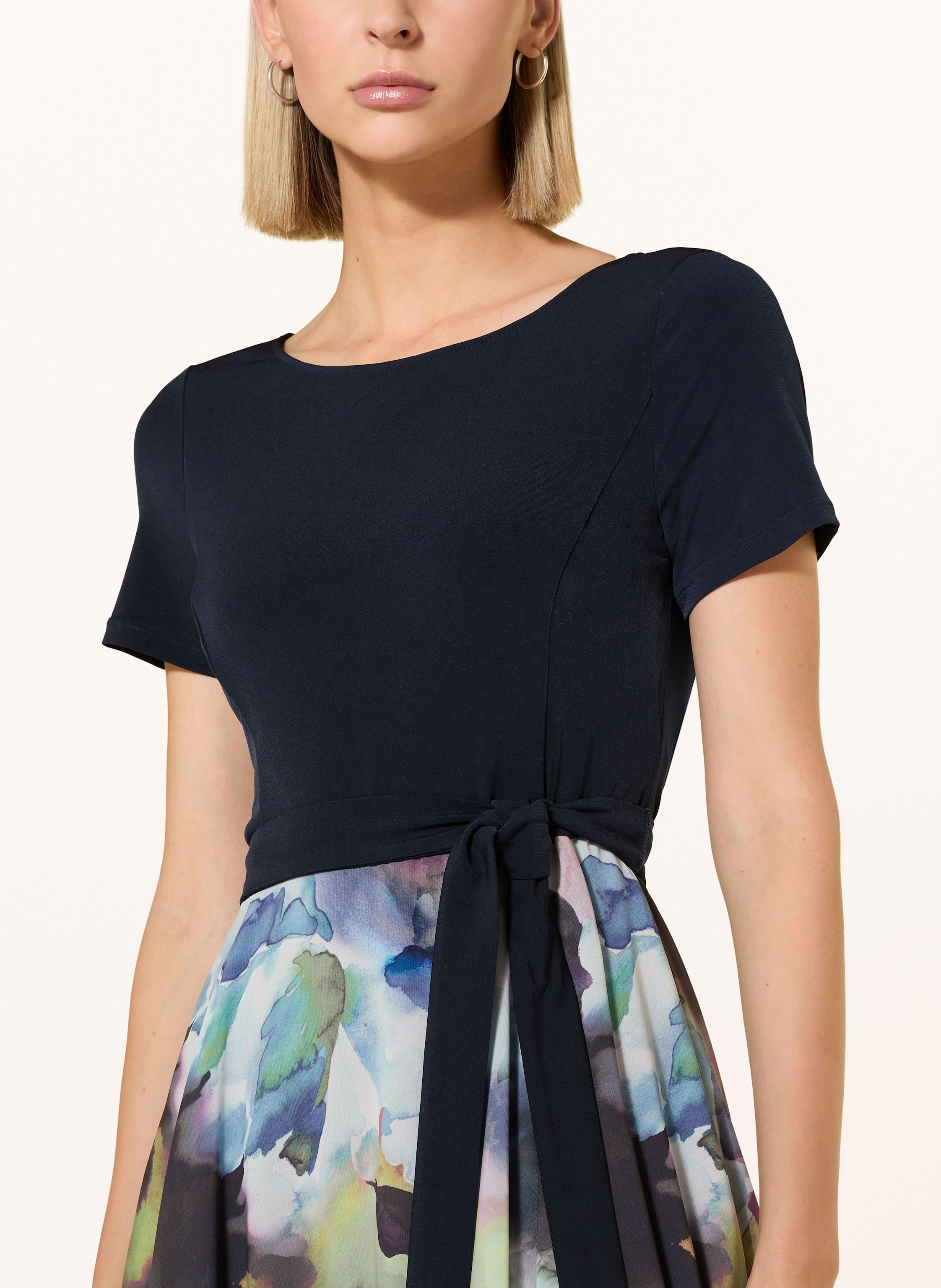 Thumbnail - Vera Mont Cocktailkleid Im Materialmix blau