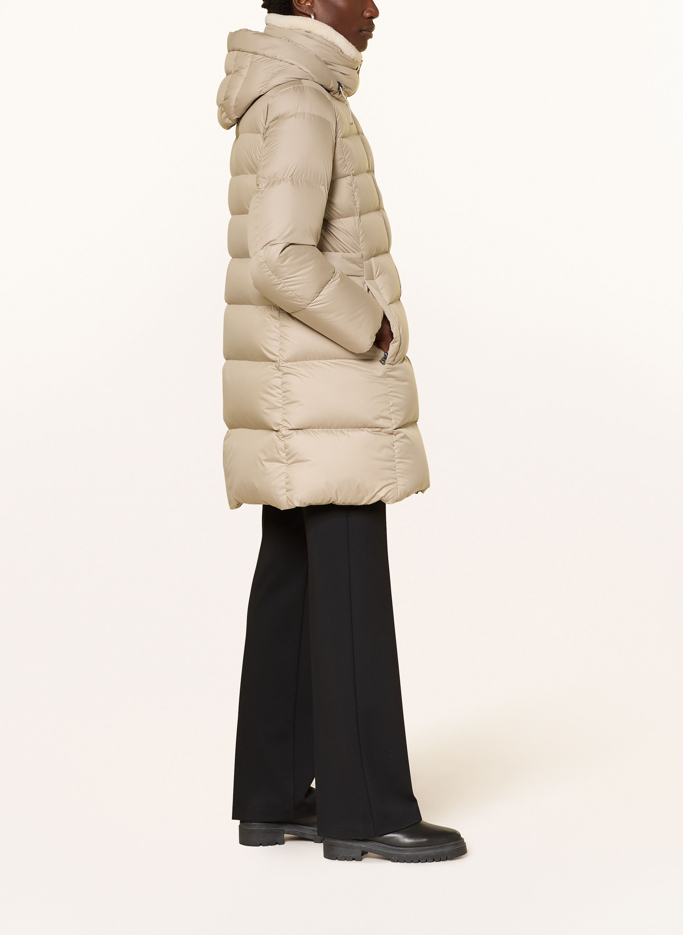 Thumbnail - Bogner Daunenmantel Nicci-df1 Mit Abnehmbarer Kapuze beige