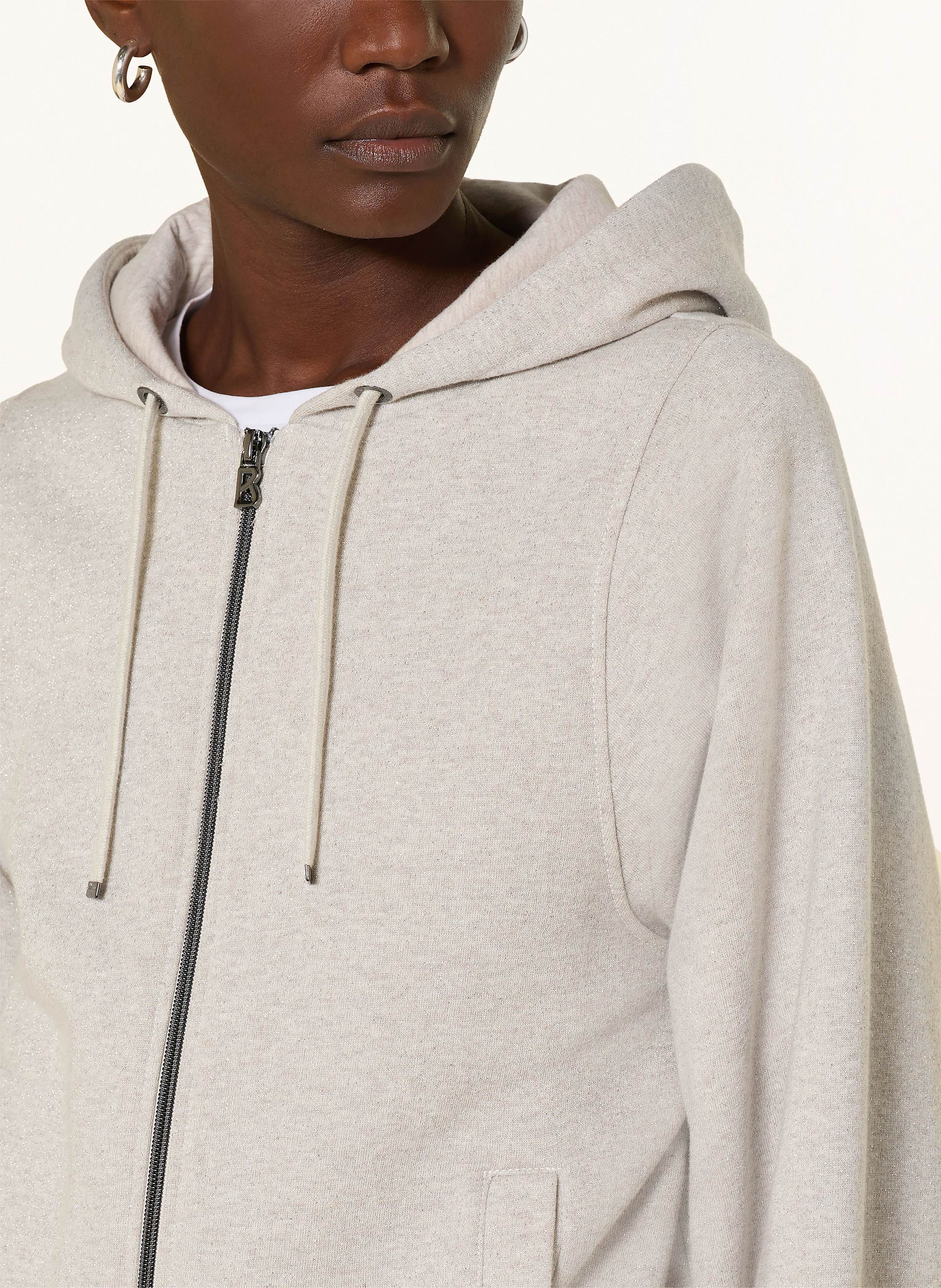 Thumbnail - Bogner Sweatjacke Talli-1 Mit Glitzergarn beige