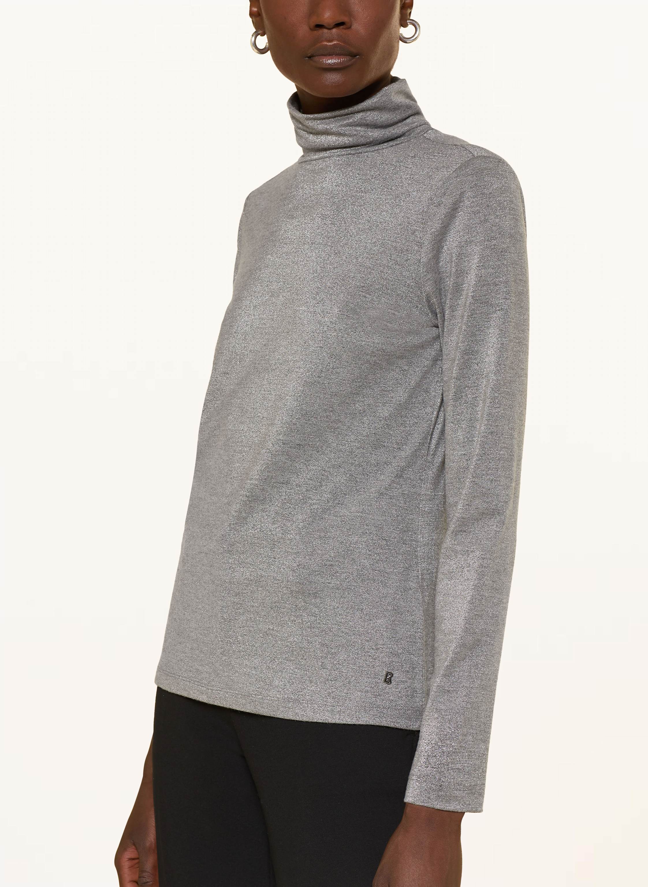Thumbnail - Bogner Rollkragenshirt Silva Mit Glitzergarn grau