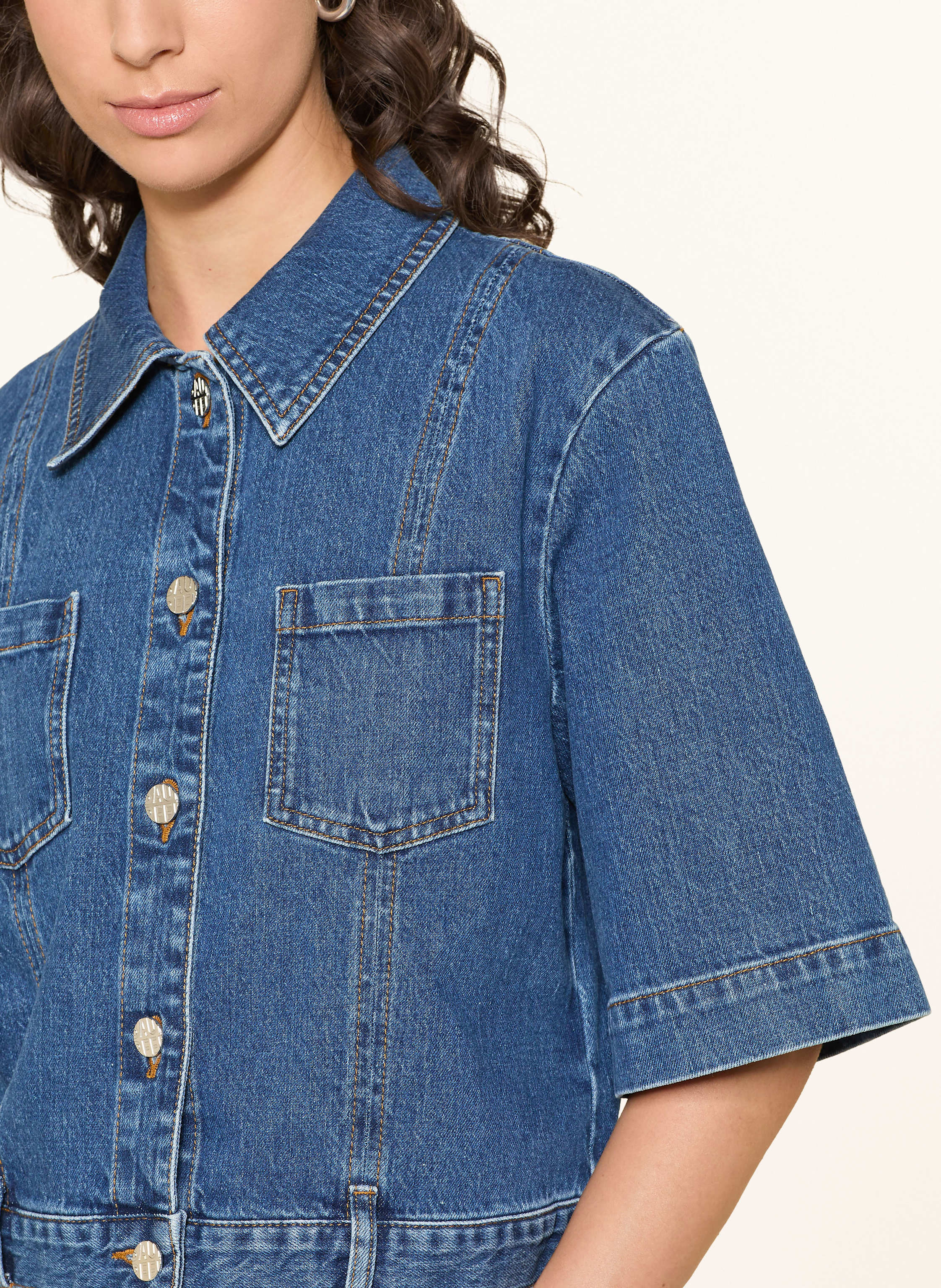 Thumbnail - Baum Und Pferdgarten Jeansbluse No 5 blau