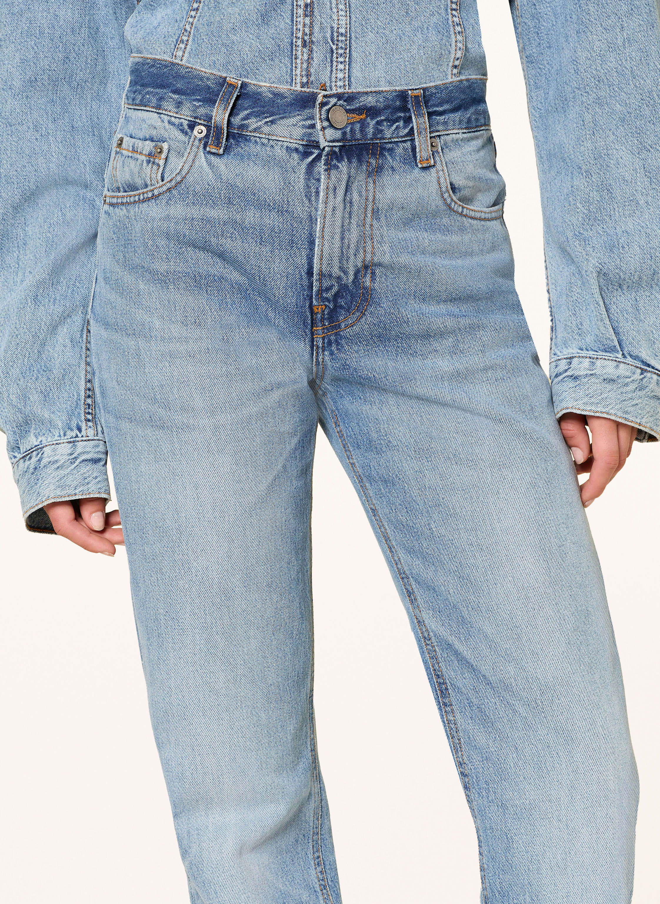 Thumbnail - Haikure Bootcut Jeans Flora Dive Blue Wash blau