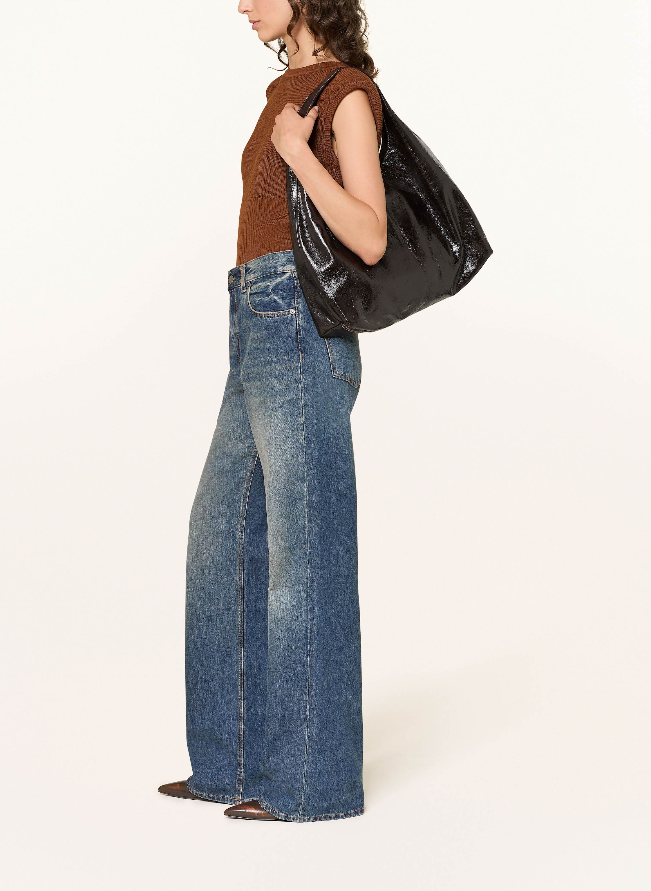 Thumbnail - Haikure Wide Leg Jeans Korea blau