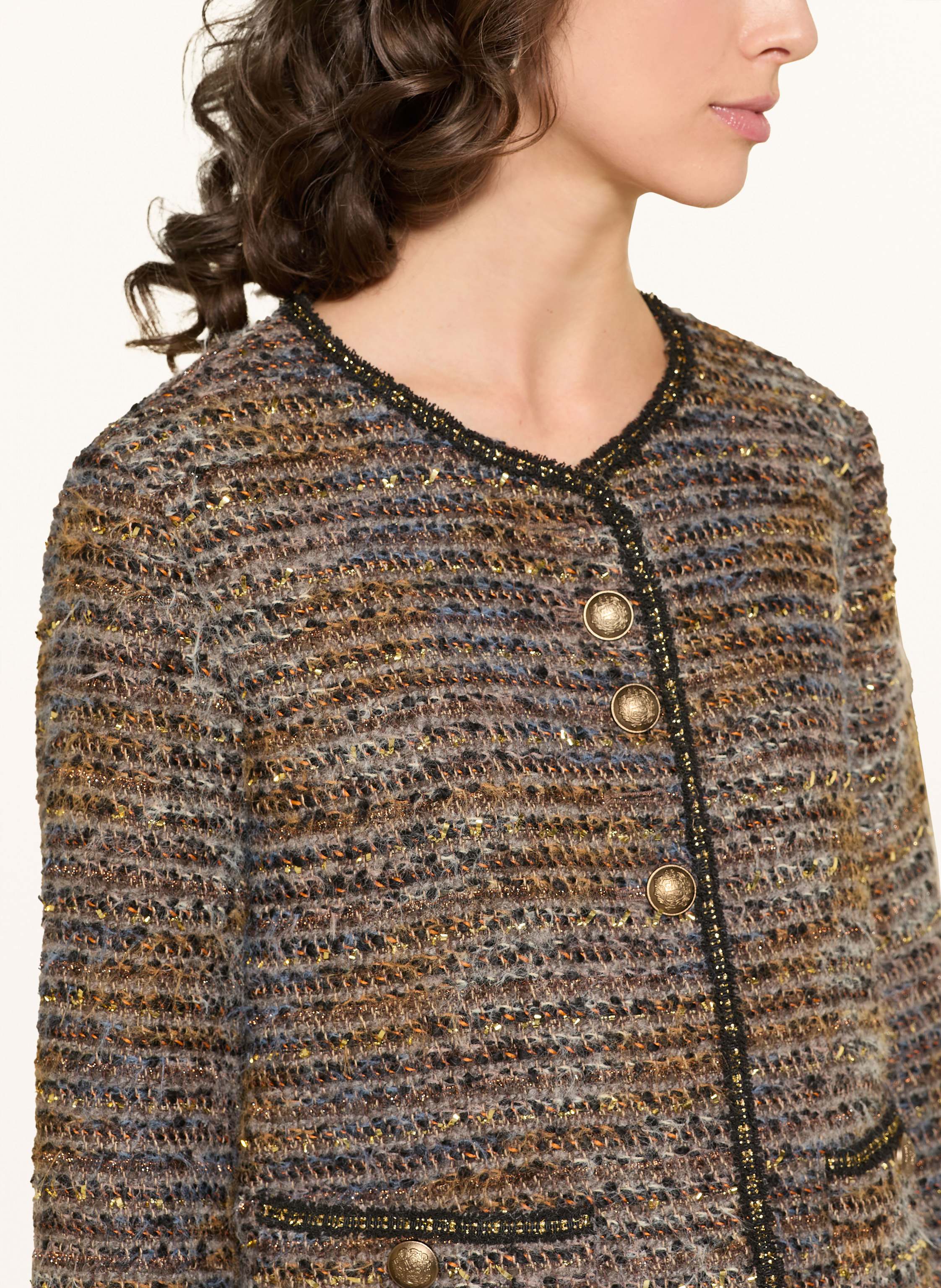 Thumbnail - Lilienfels Blazer Mit Glitzergarn blau