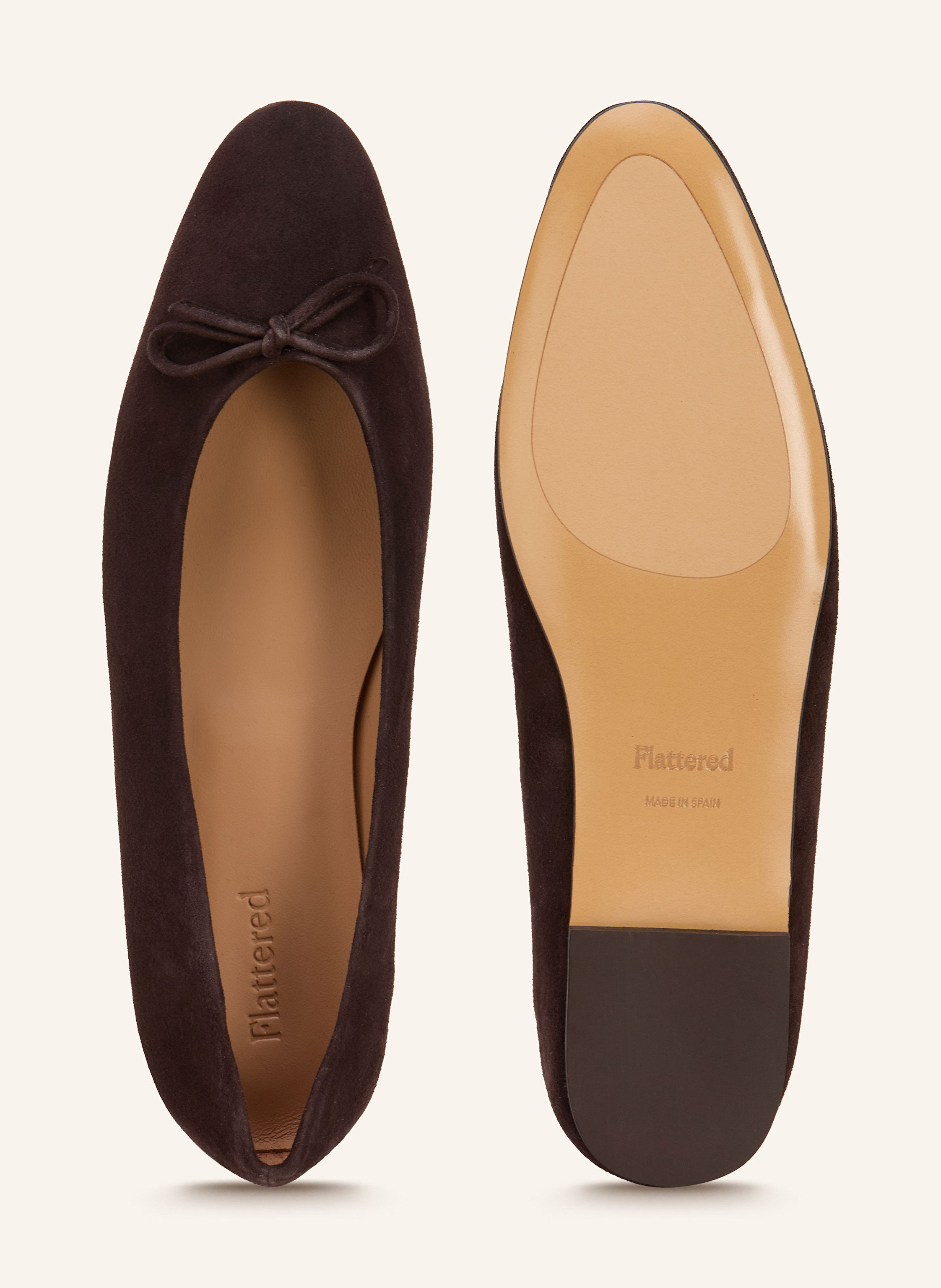 Thumbnail - Flattered Ballerinas Bodil braun