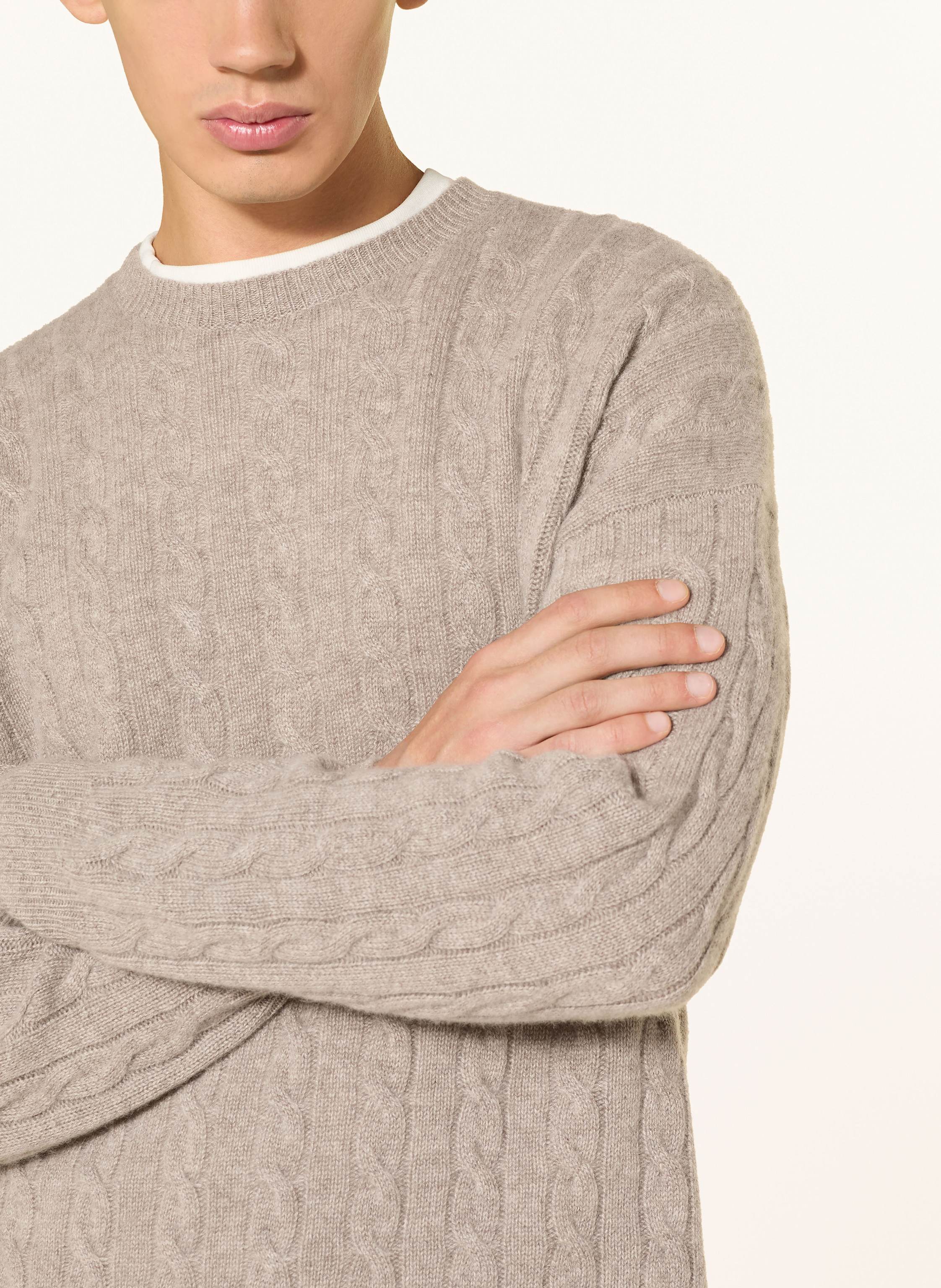 Thumbnail - Ftc Cashmere Pullover Aus Cashmere beige