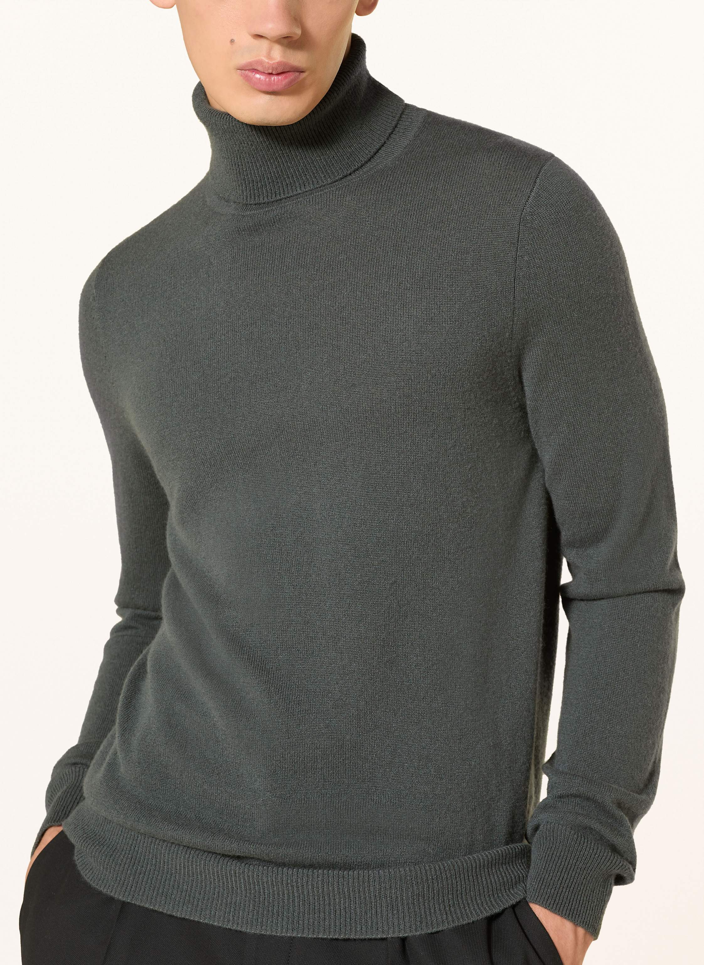 Thumbnail - Ftc Cashmere Rollkragenpullover Aus Cashmere gruen