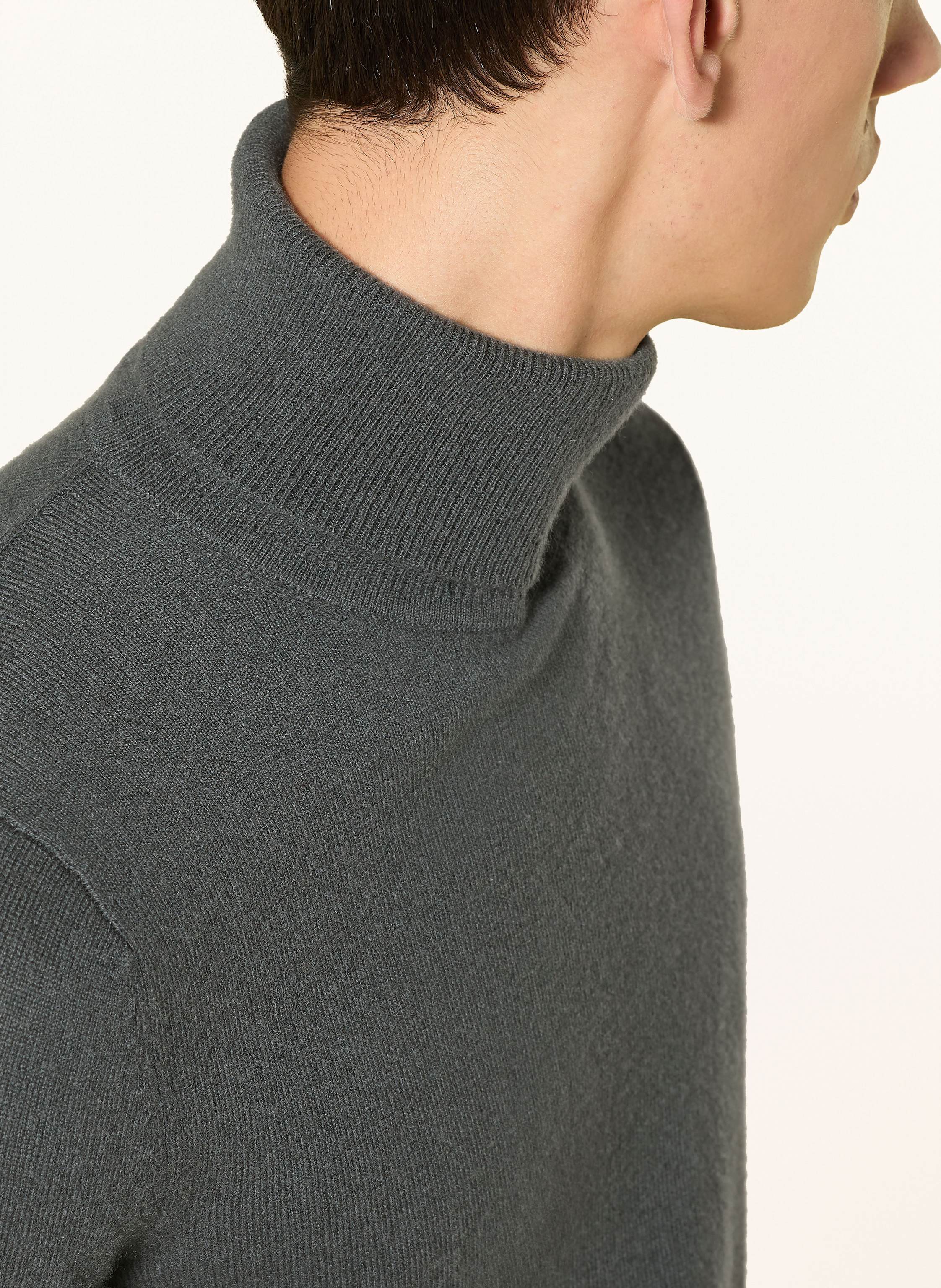 Thumbnail - Ftc Cashmere Rollkragenpullover Aus Cashmere gruen