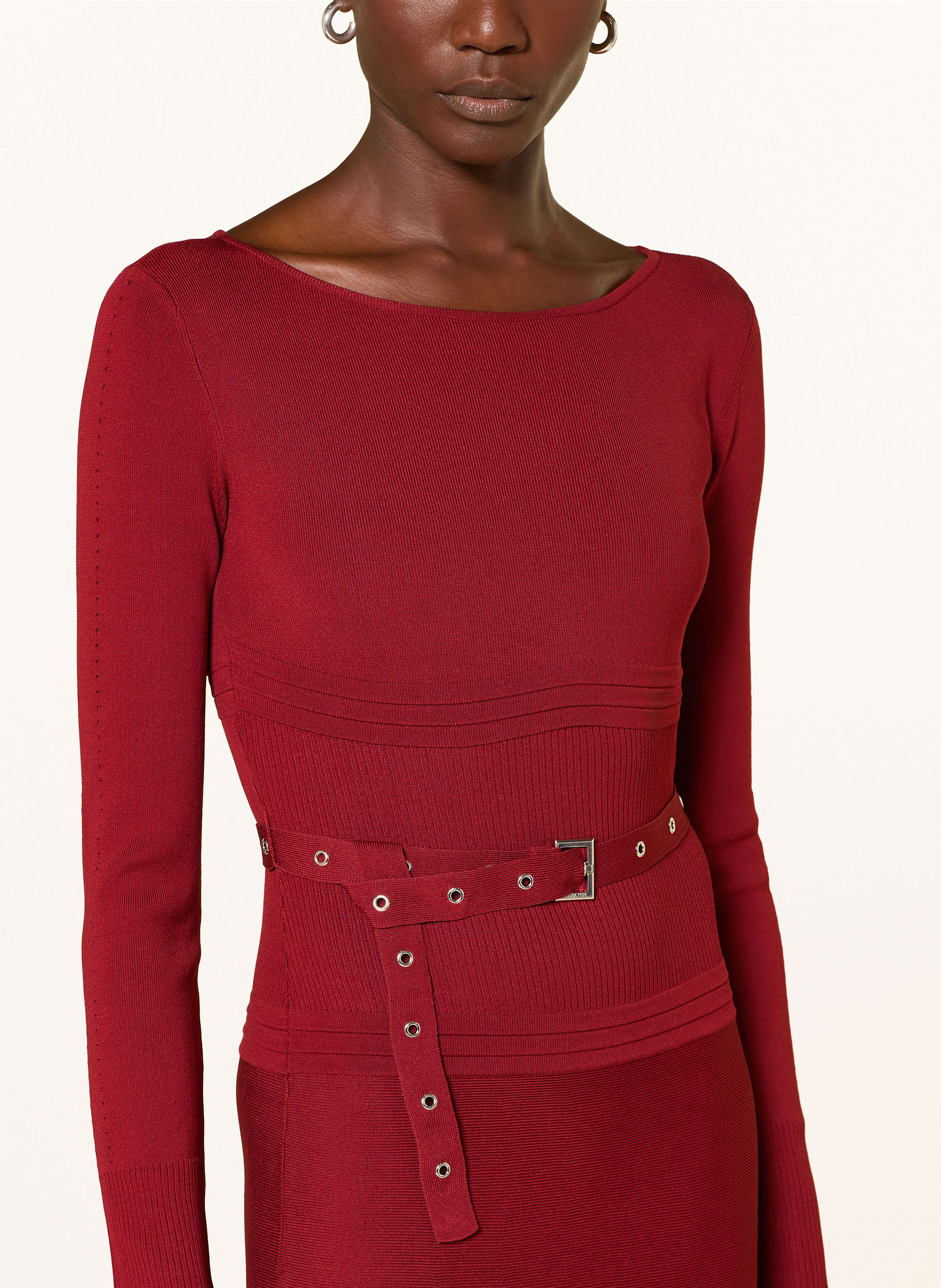 Thumbnail - Patrizia Pepe Strickkleid rot