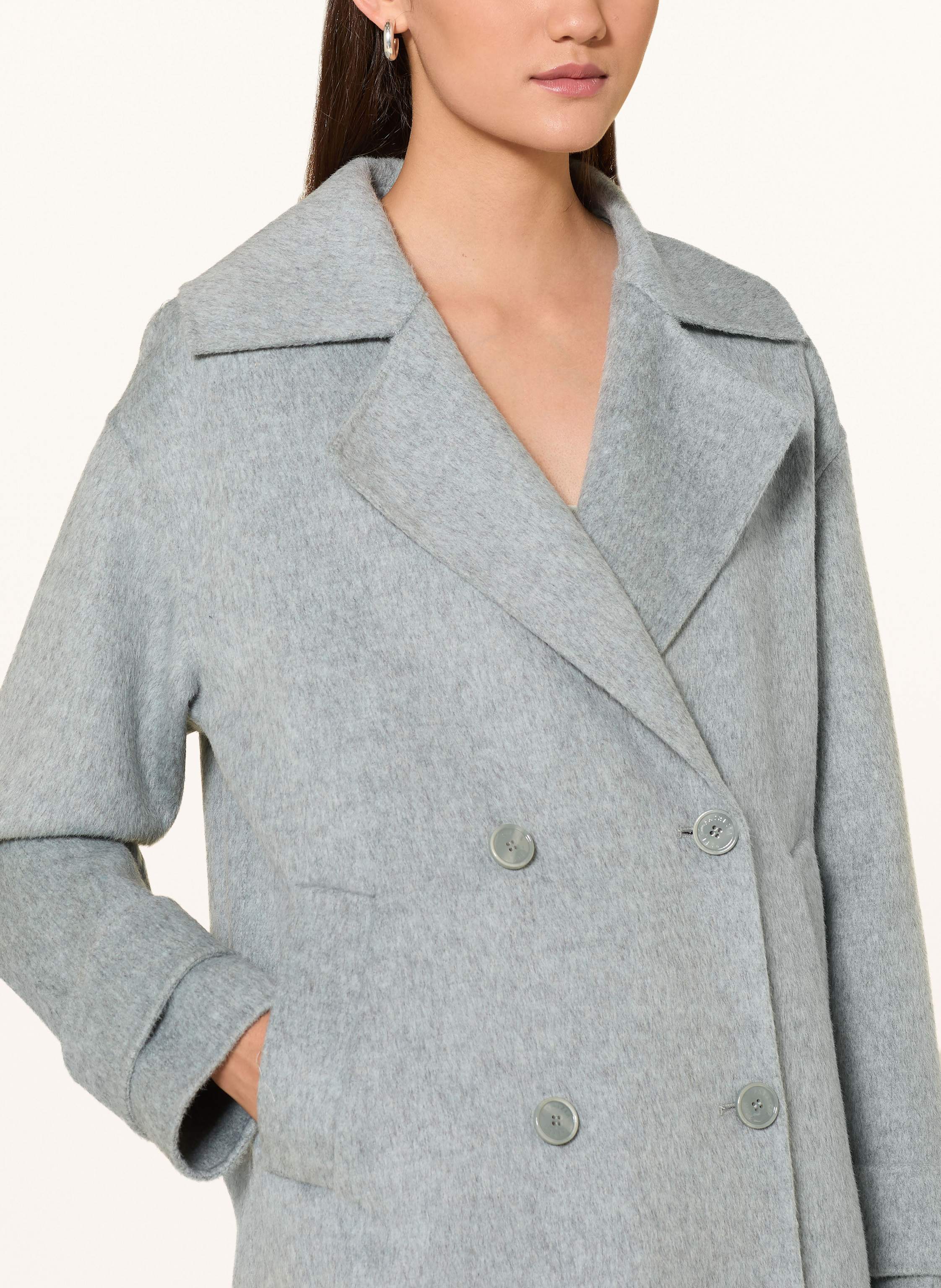 Thumbnail - Patrizia Pepe Wollmantel grau