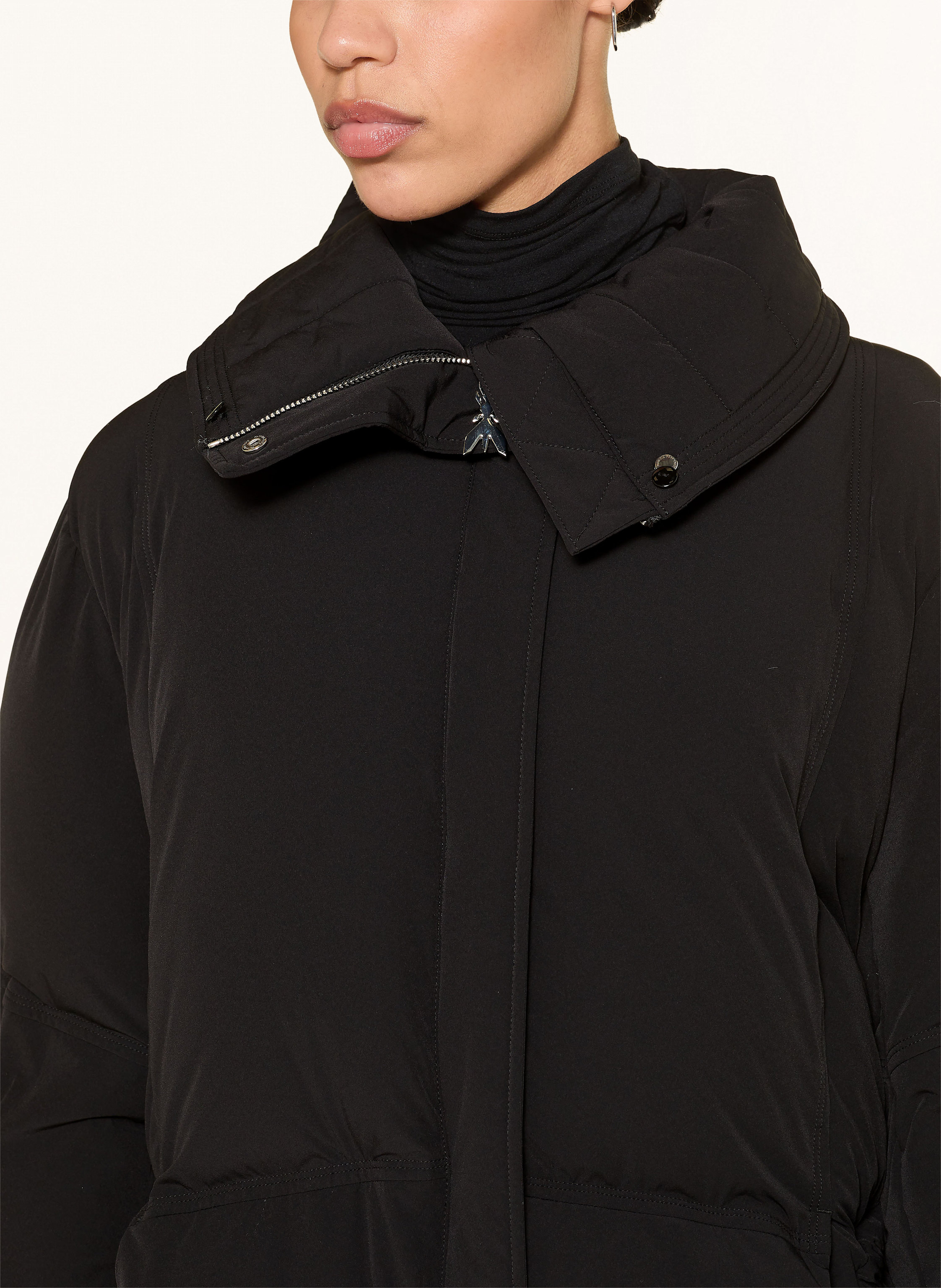 Thumbnail - Patrizia Pepe Steppjacke Piumino Mit Kunstfell schwarz