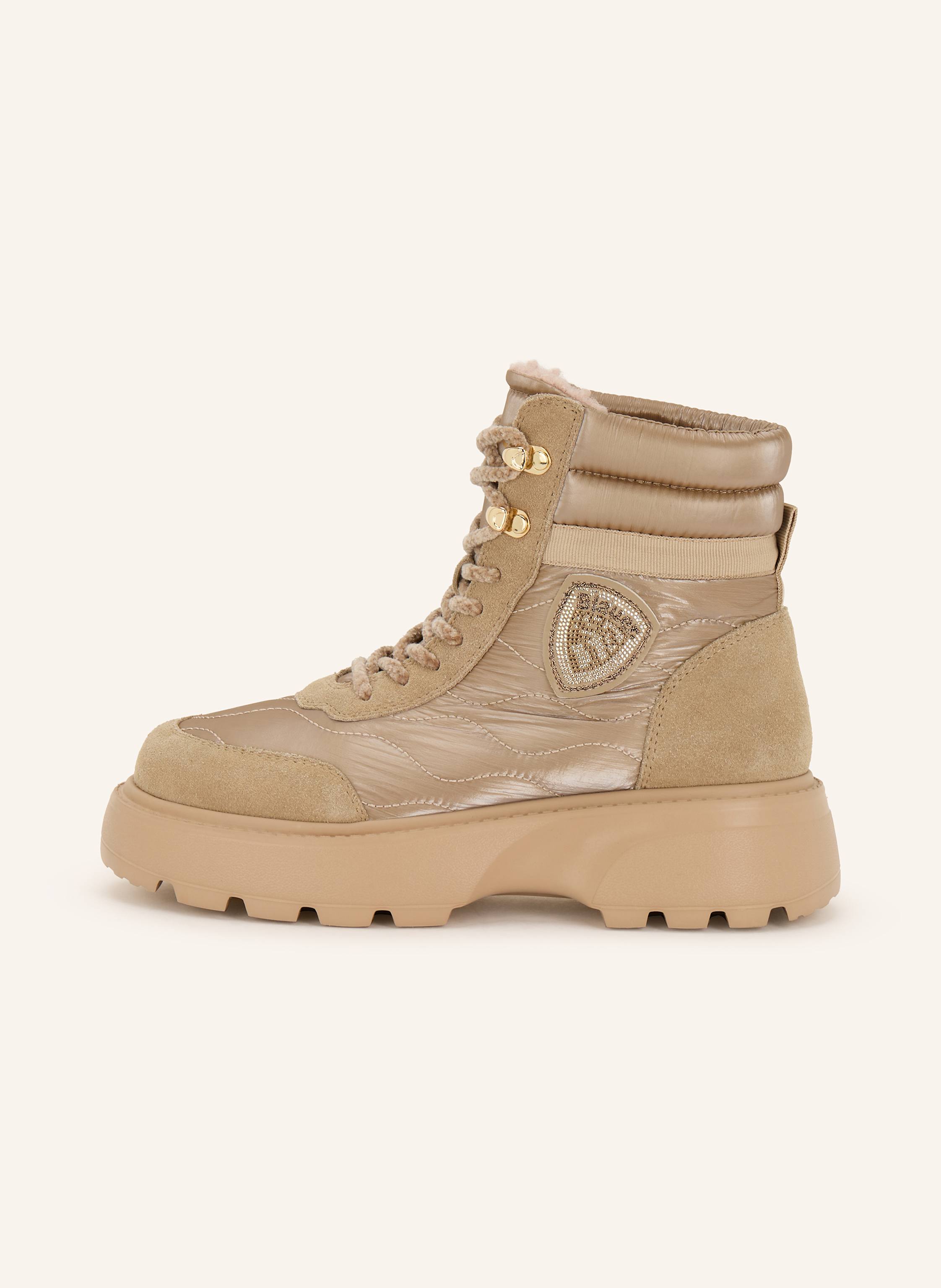 Thumbnail - Blauer Schnürstiefel blanca03 beige