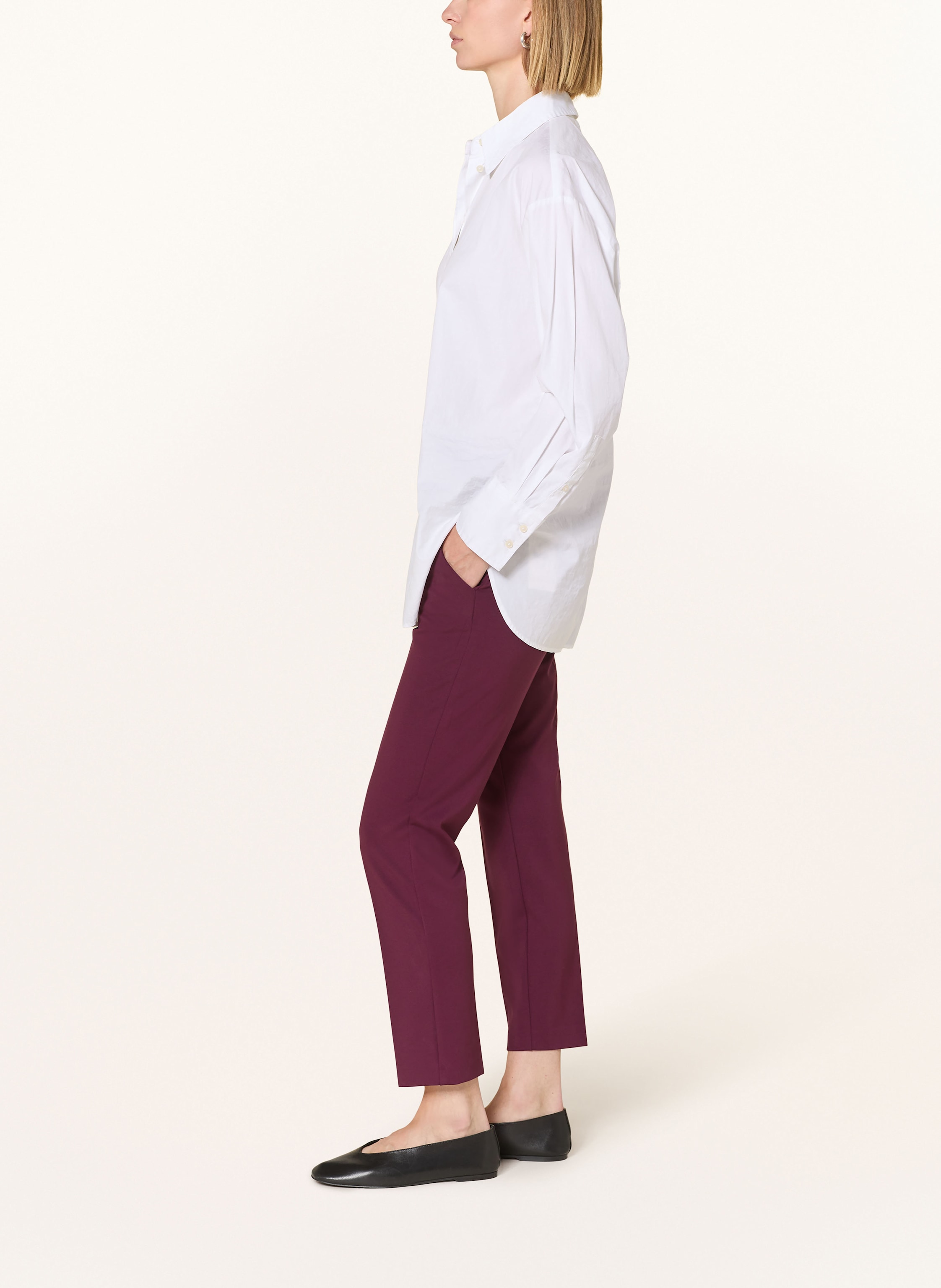 Thumbnail - Brax Jersey-Chino Maron rot