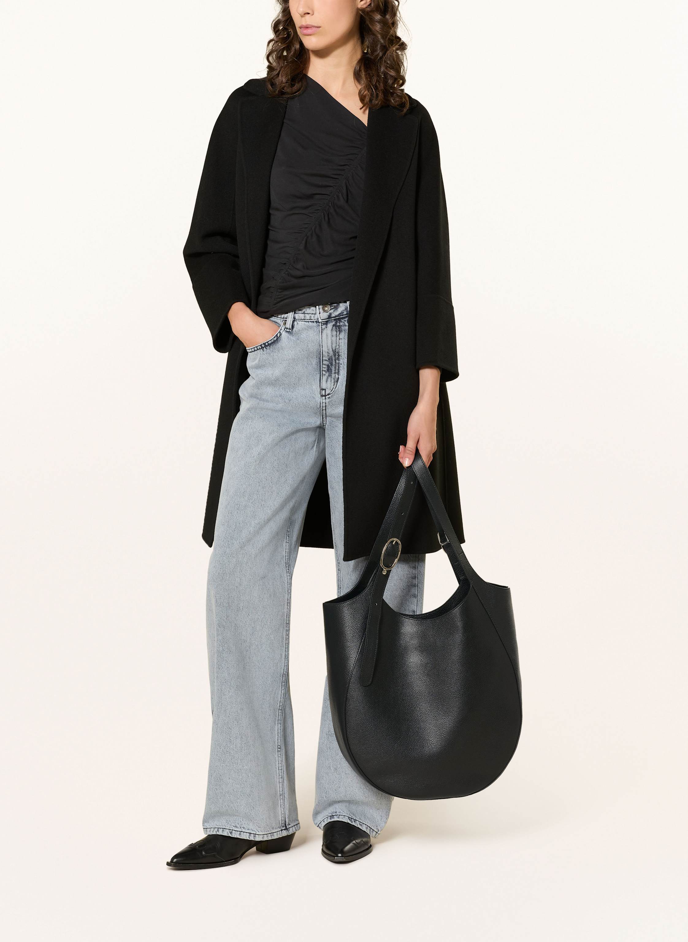 Thumbnail - Longchamp Beuteltasche Le Foulonné Xl schwarz