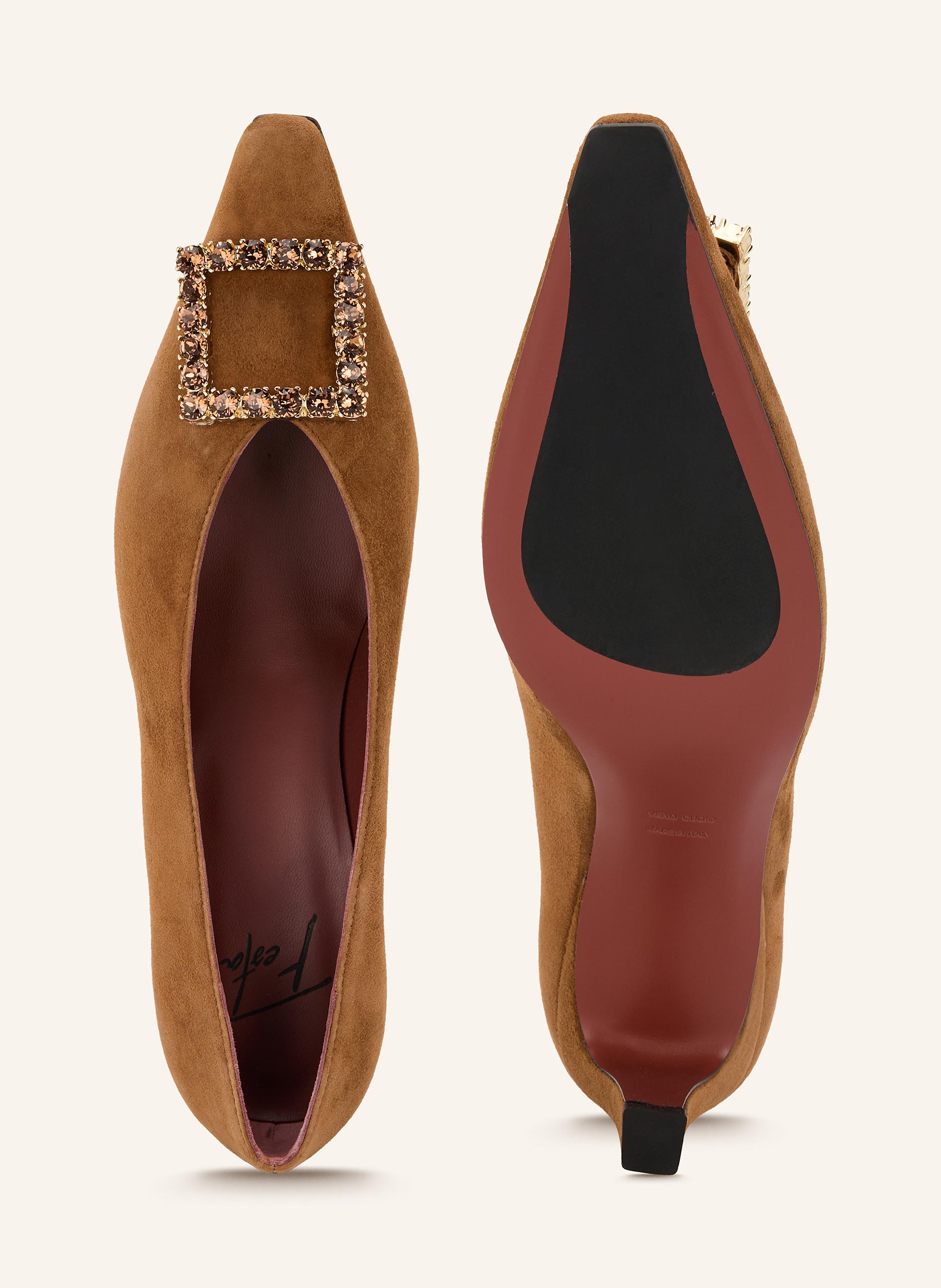 Thumbnail - Festa Pumps Naelle Mit Schmucksteinen braun