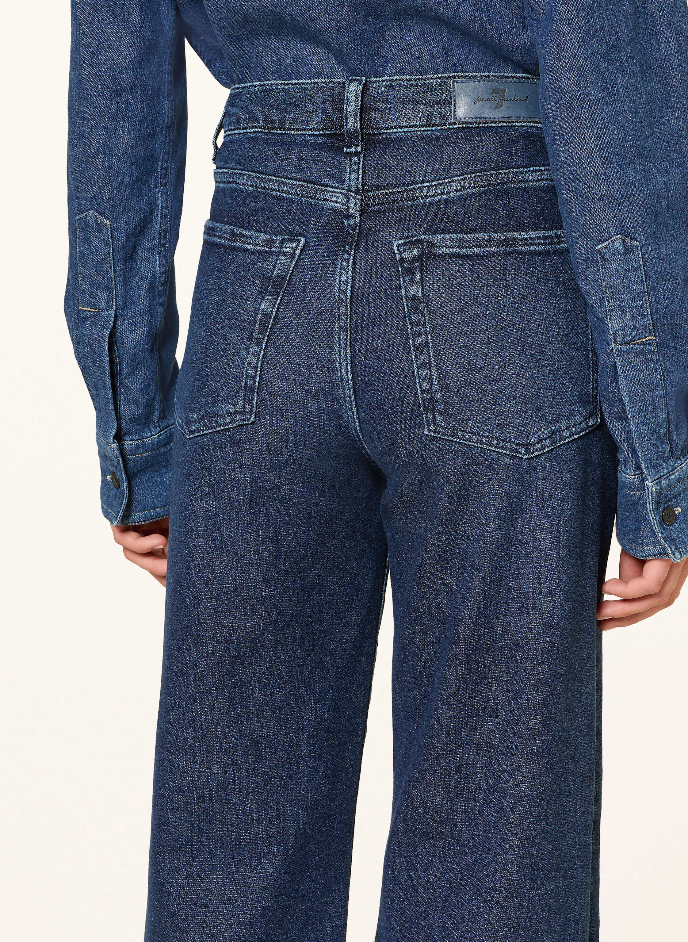 Thumbnail - 7 For All Mankind Flared Jeans Ultra High Rise Jo blau