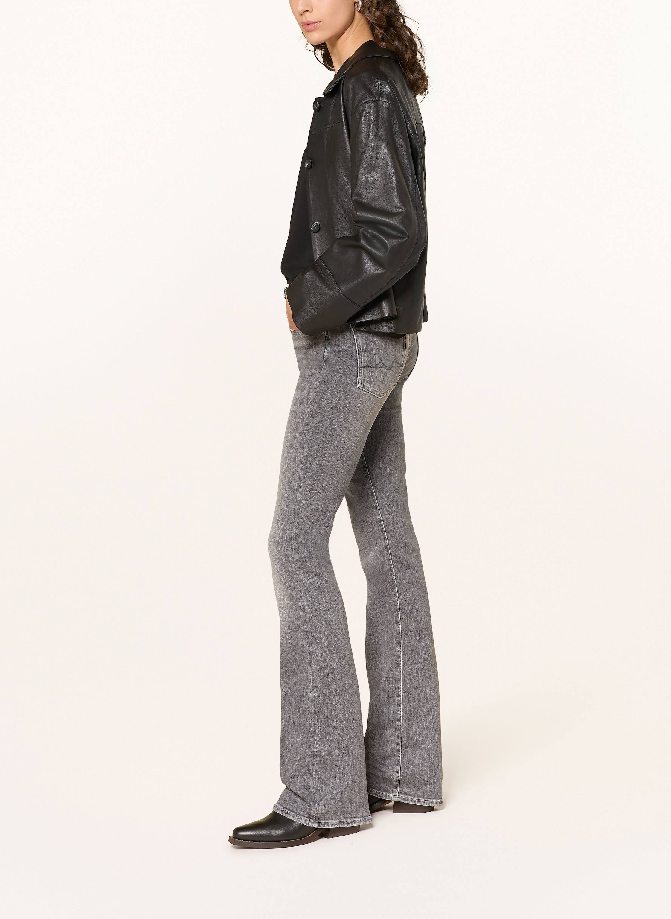 Thumbnail - 7 For All Mankind Bootcut Jeans Bootcut grau