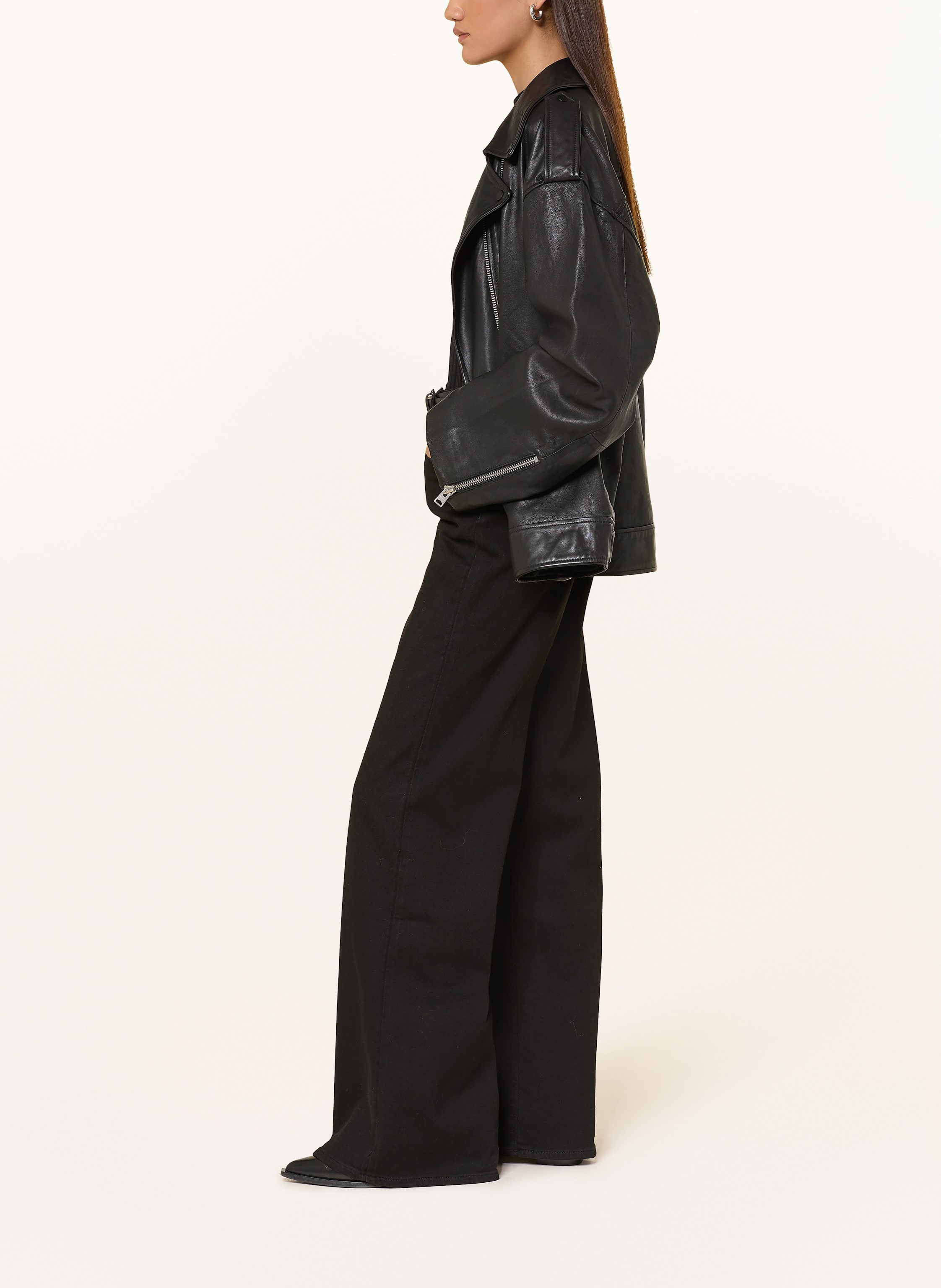 Thumbnail - 7 For All Mankind Straight Jeans Lotta schwarz