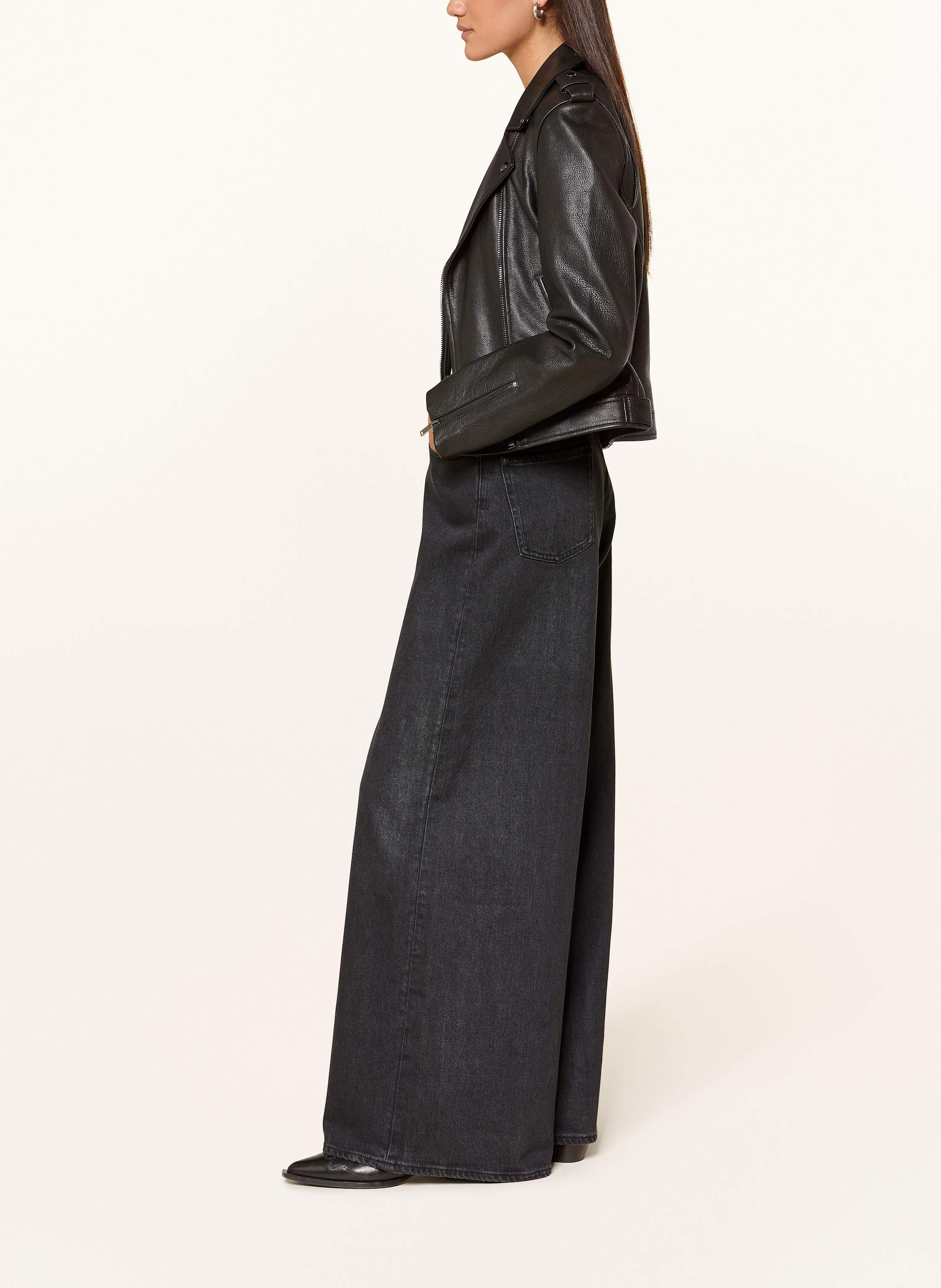 Thumbnail - 7 For All Mankind Wide Leg Jeans Marie grau